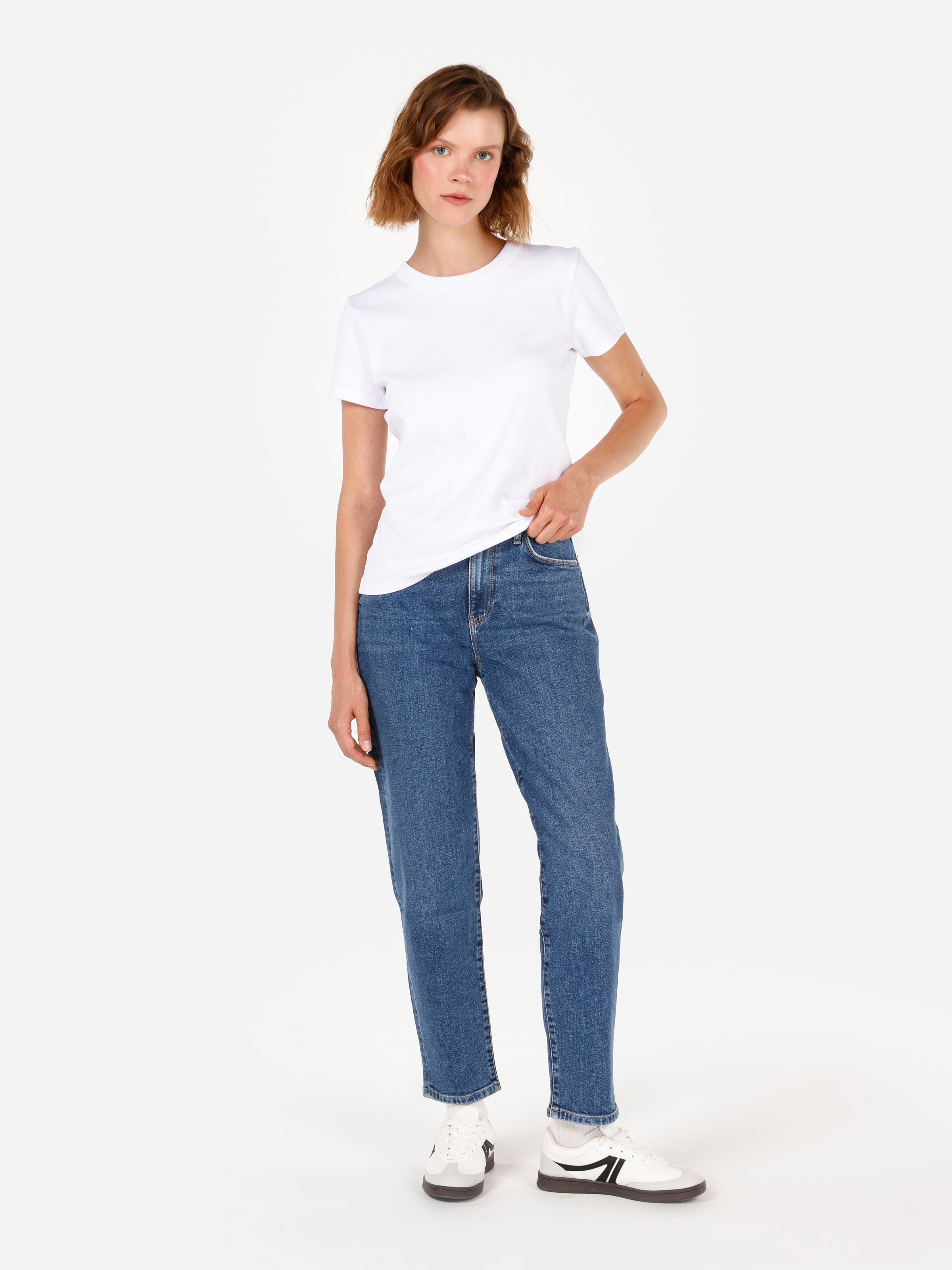 Afișați detalii pentru Pantaloni De Dama Denim Boyfriend Fit 893 JULIA CL1072158