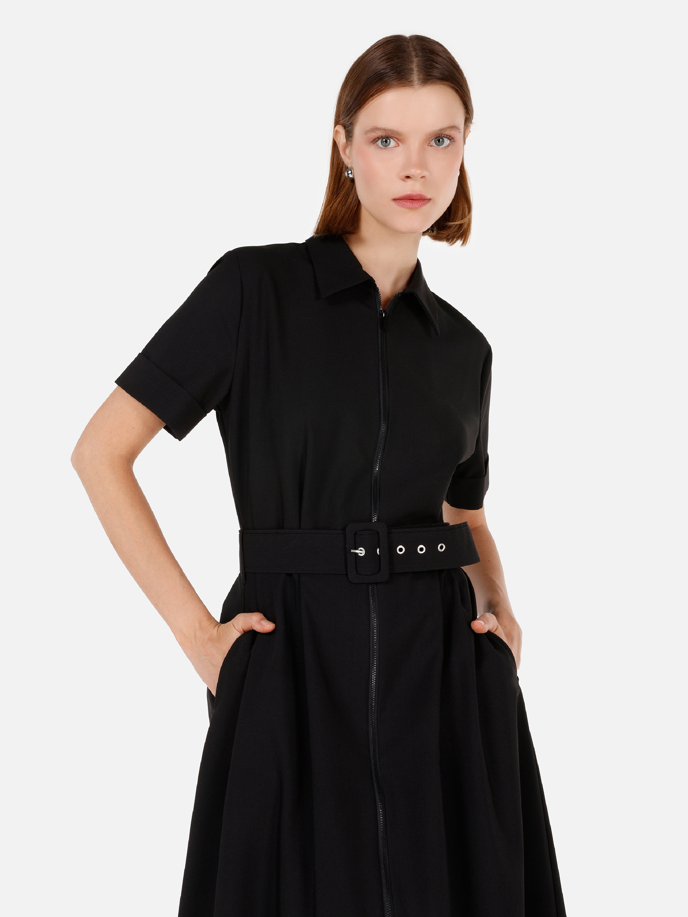 Afișați detalii pentru Rochie De Dama Negru Regular Fit  CL1071650