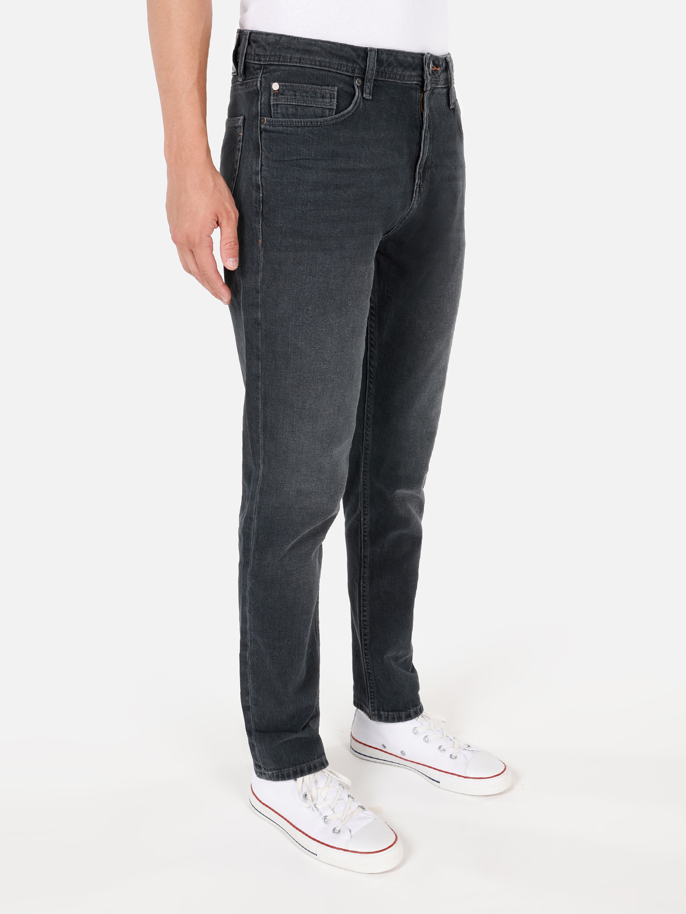 Afișați detalii pentru Pantaloni De Barbati Negru Regular Fit 067 JACK CL1070576