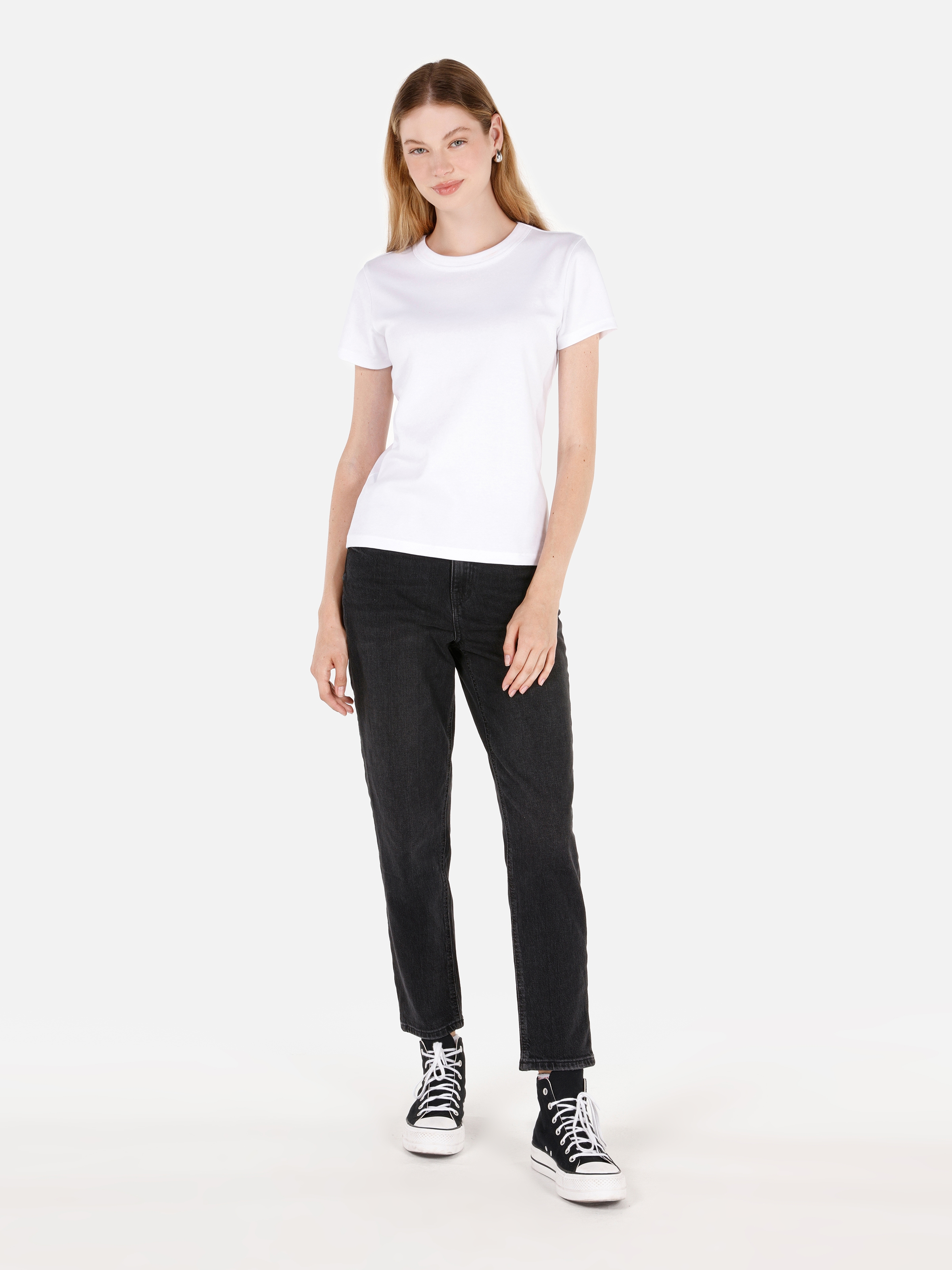 Afișați detalii pentru Pantaloni De Dama Denim Mom Fit 896  MARIA CL1070697