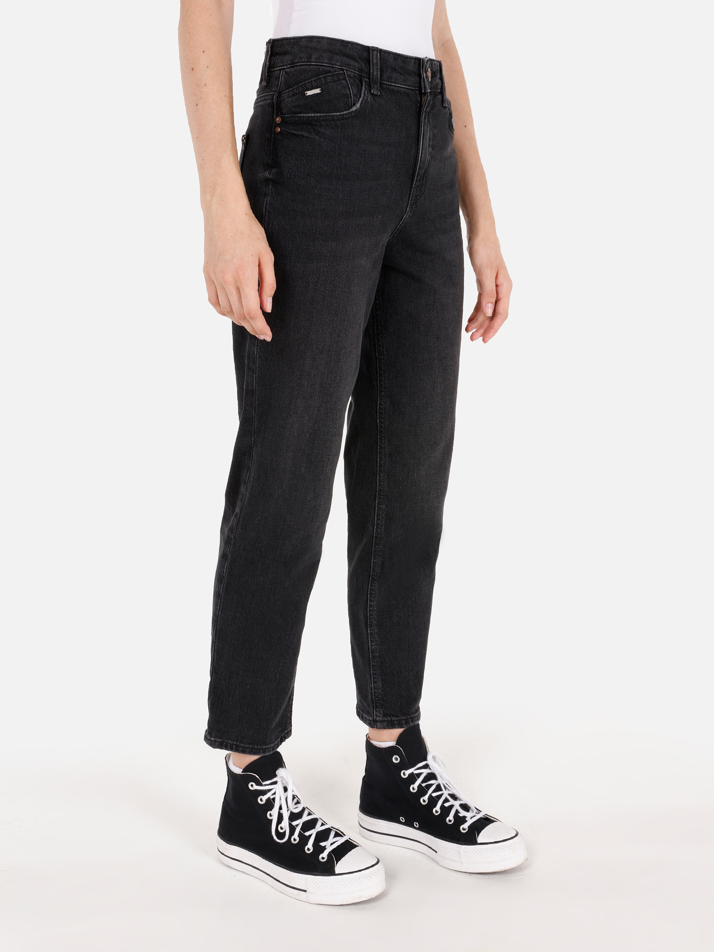 Afișați detalii pentru Pantaloni De Dama Denim Mom Fit 896  MARIA CL1070697