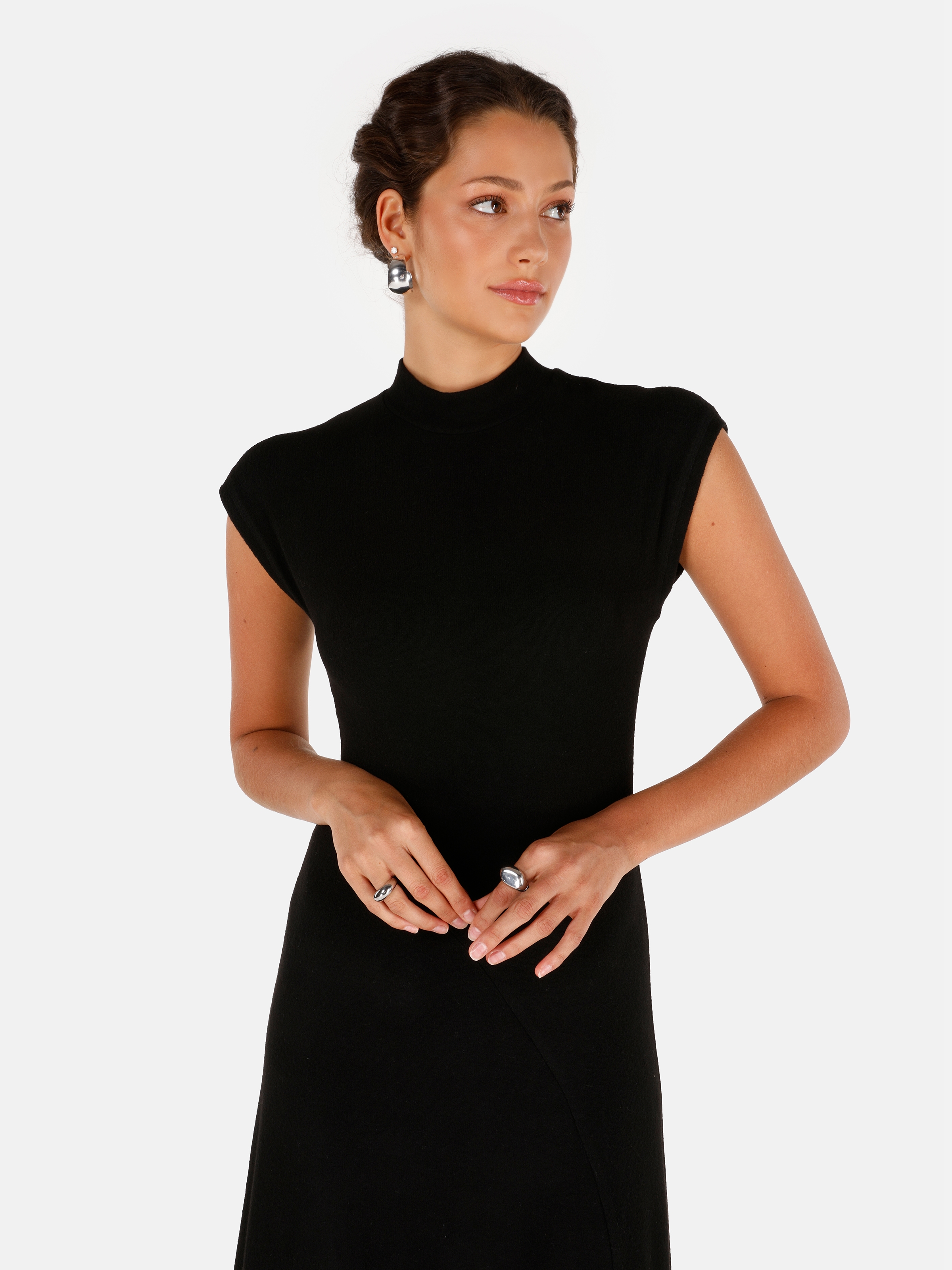 Afișați detalii pentru Rochie De Dama Negru Regular Fit  CL1071667