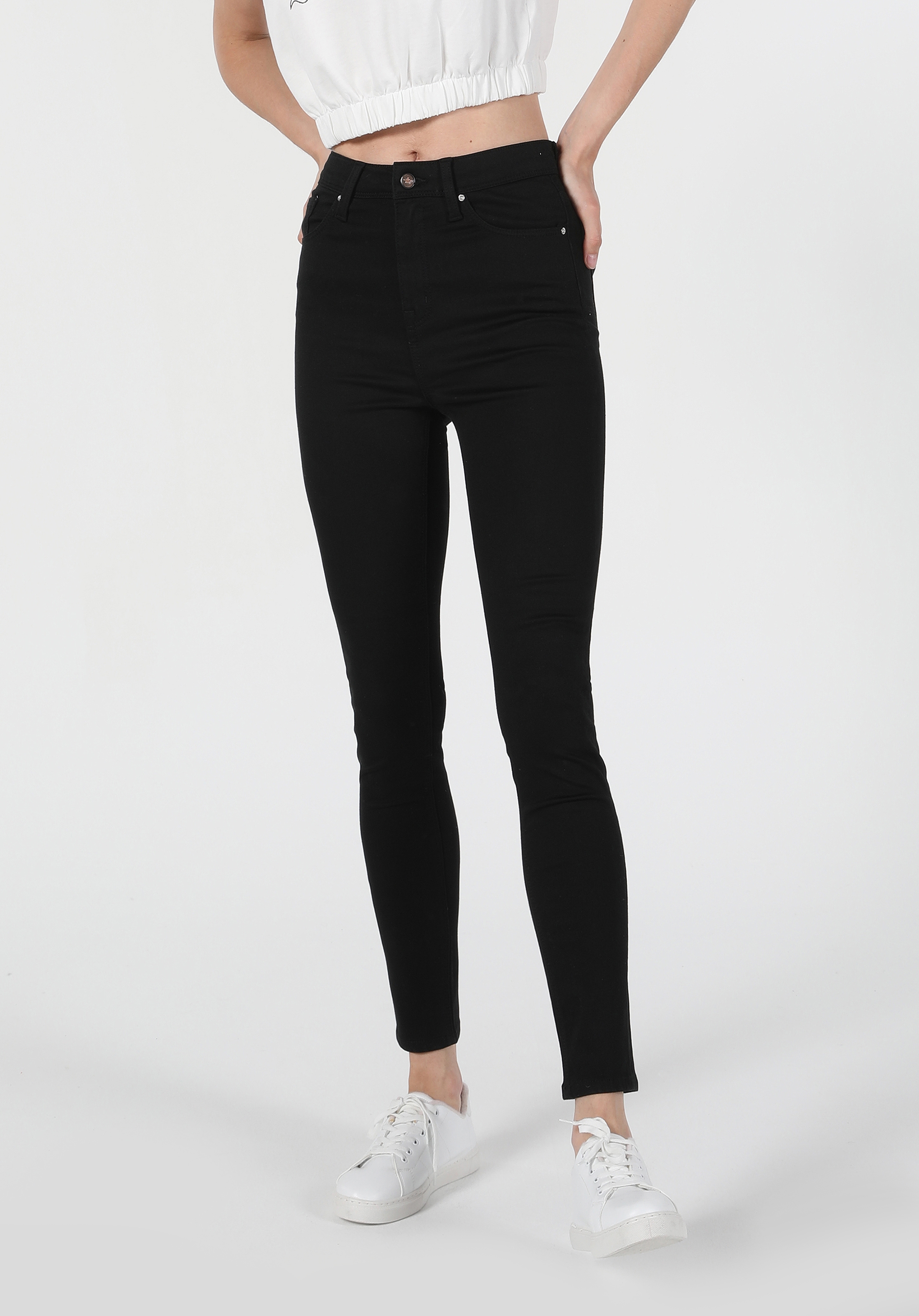 Afișați detalii pentru Pantaloni De Dama Denim Skinny Fit 760 DIANA CL1060386