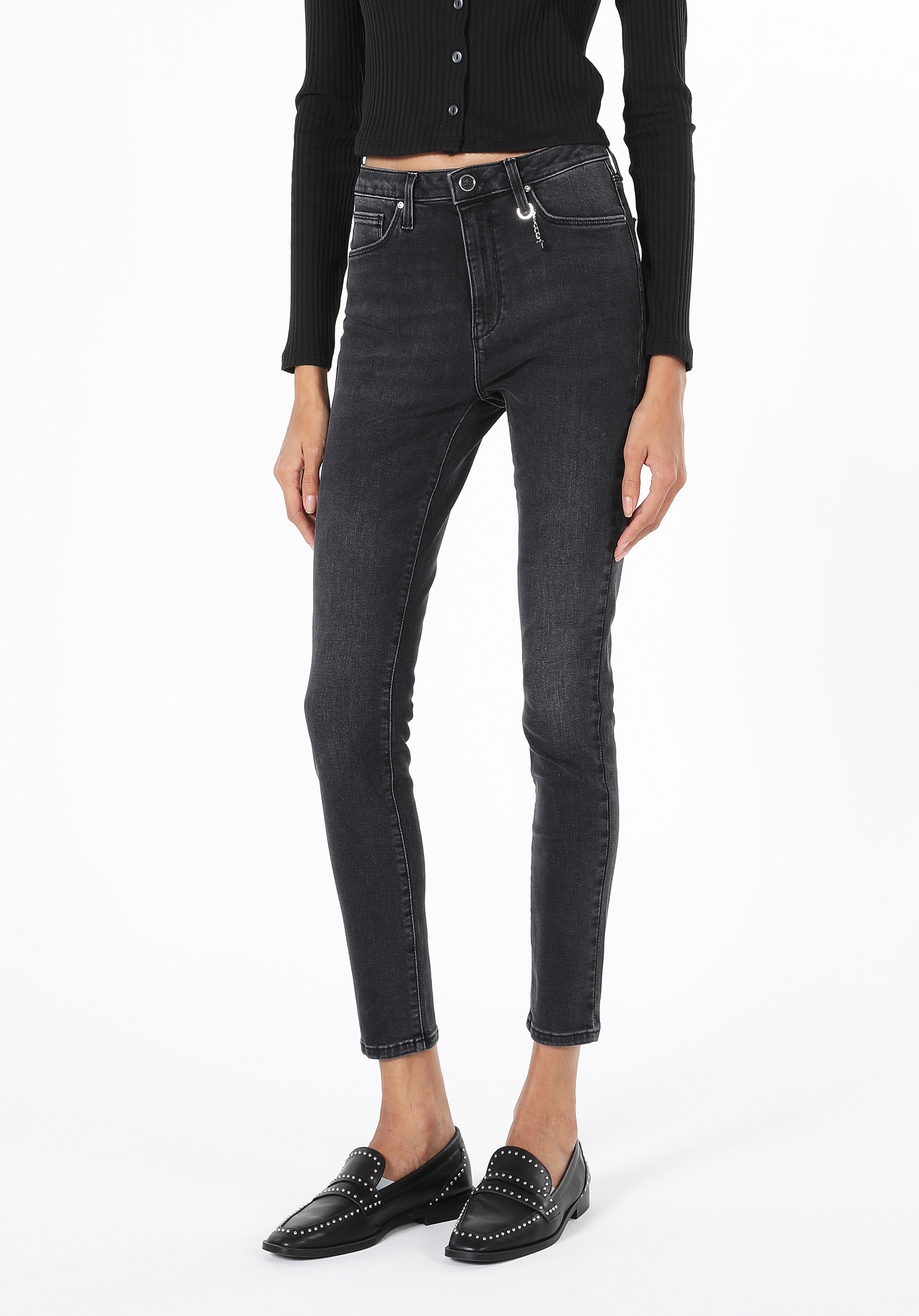 Afișați detalii pentru Pantaloni De Dama Denim Skinny Fit 759 LARA CL1060399