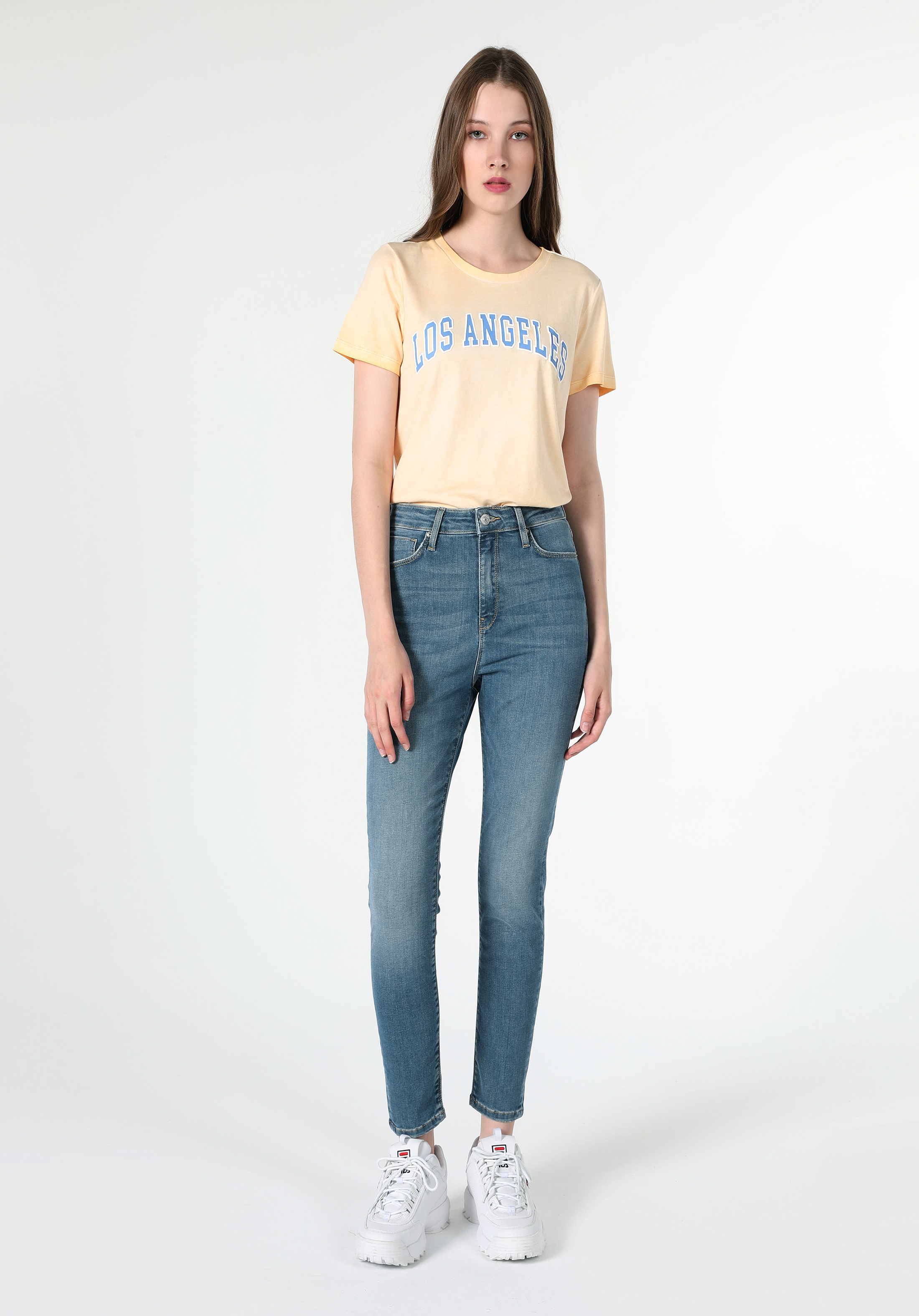 Afișați detalii pentru Pantaloni De Dama Denim Skinny Fit 760 DIANA CL1060401