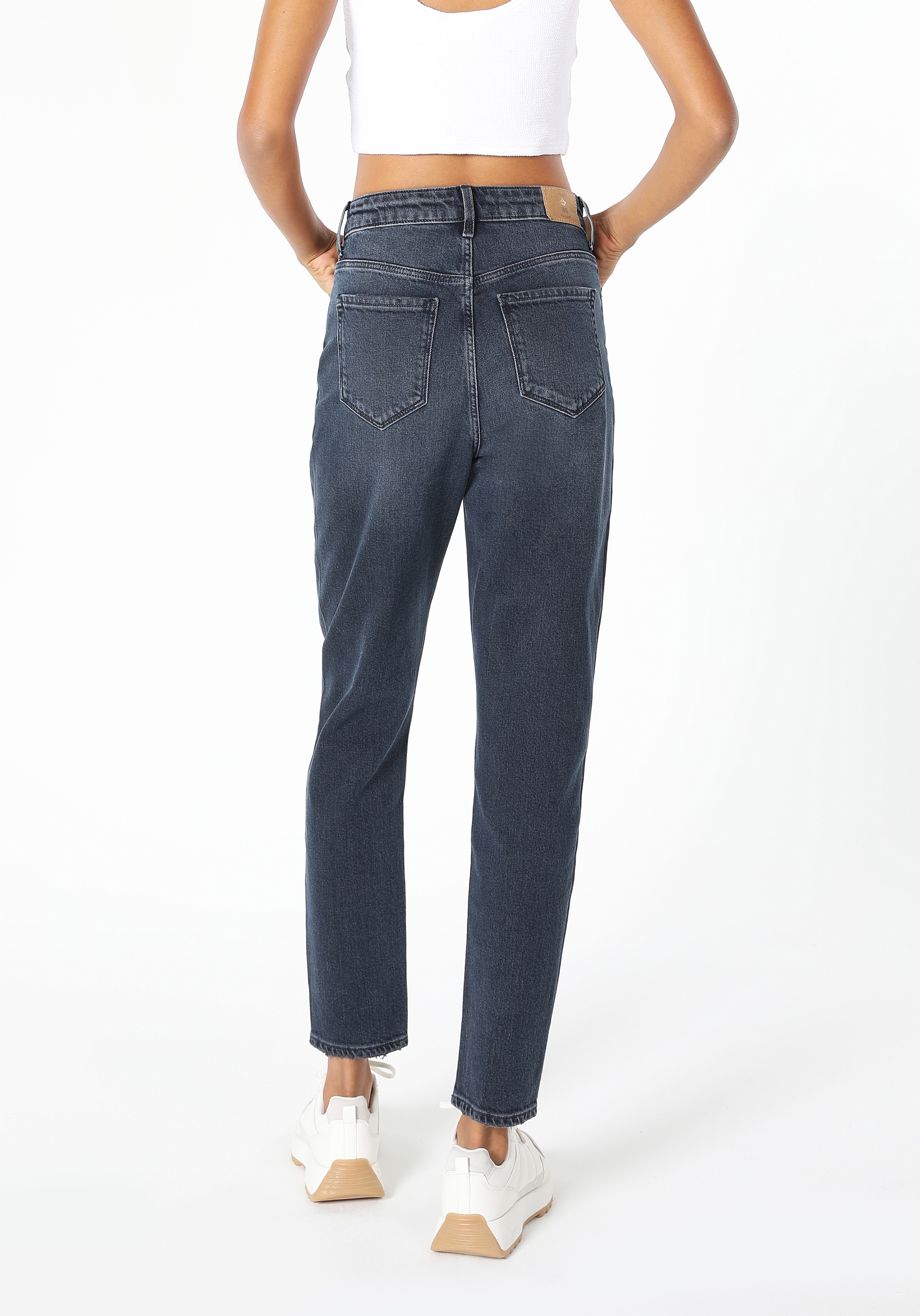 Afișați detalii pentru Pantaloni De Dama Denim Mom Fit 896  MARIA CL1060455