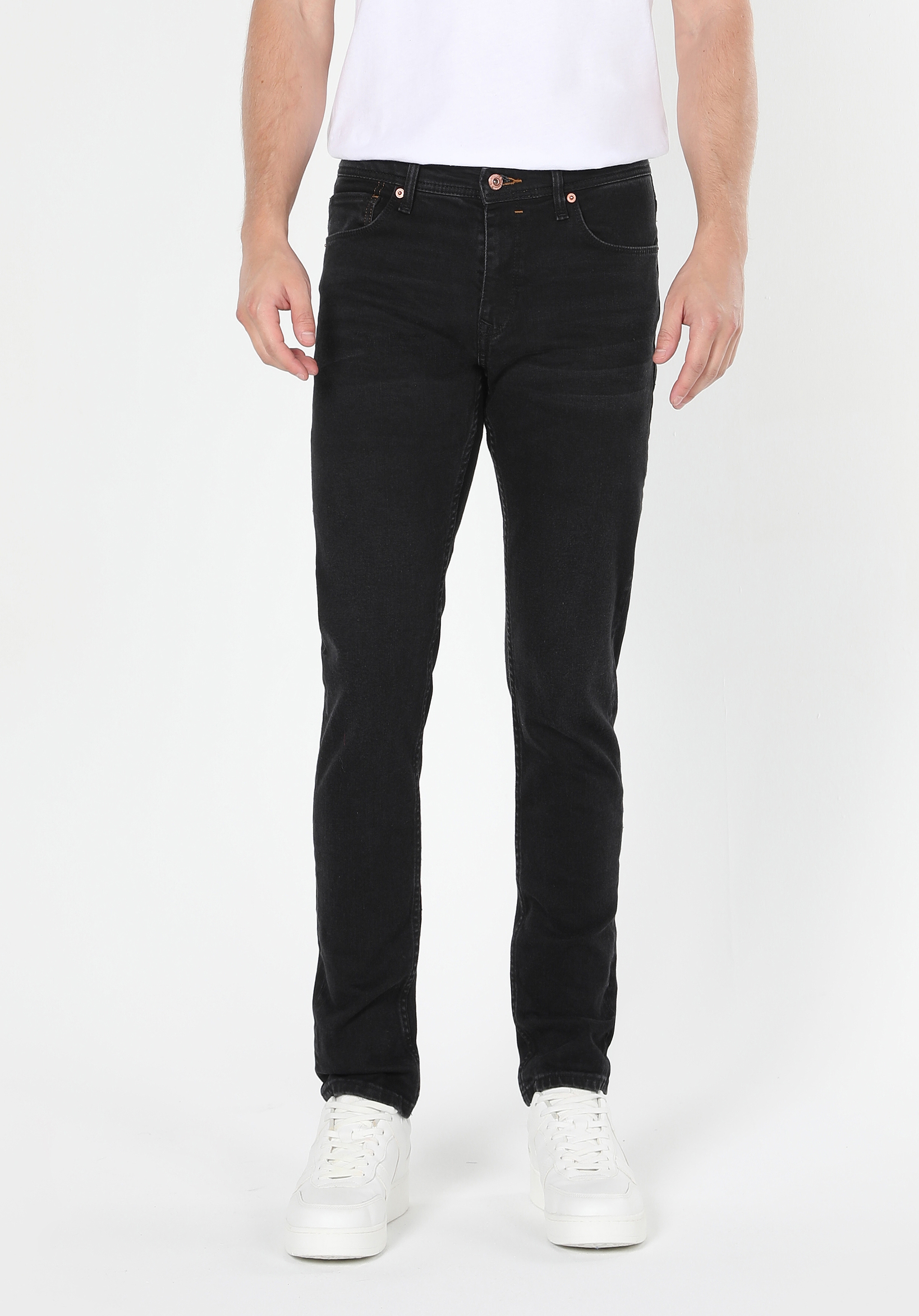 Afișați detalii pentru Pantaloni De Barbati Negru Slim Fit 041 DANNY CL1060114