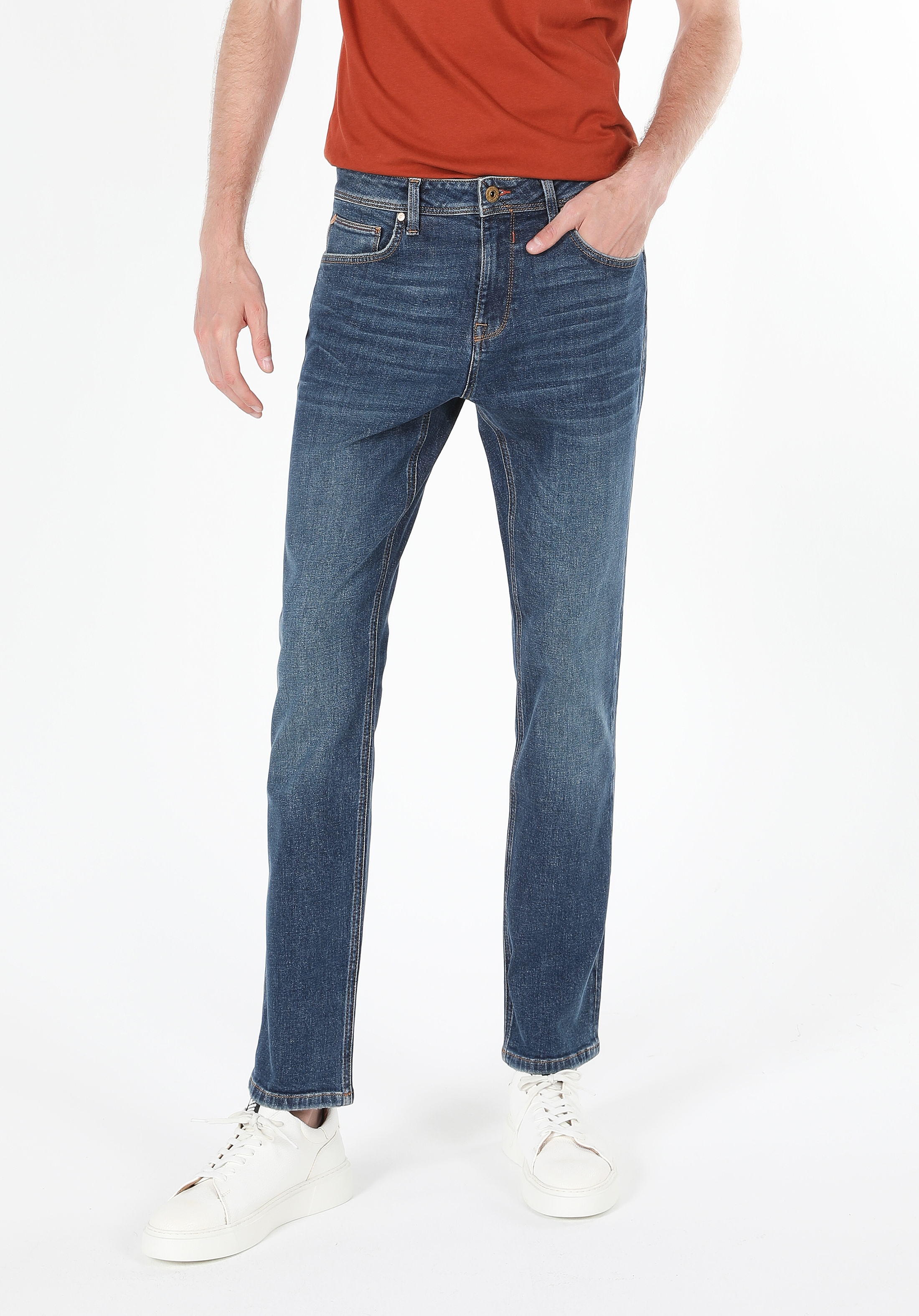 Afișați detalii pentru Pantaloni De Barbati Denim Regular Fit 045 DAVID CL1060503