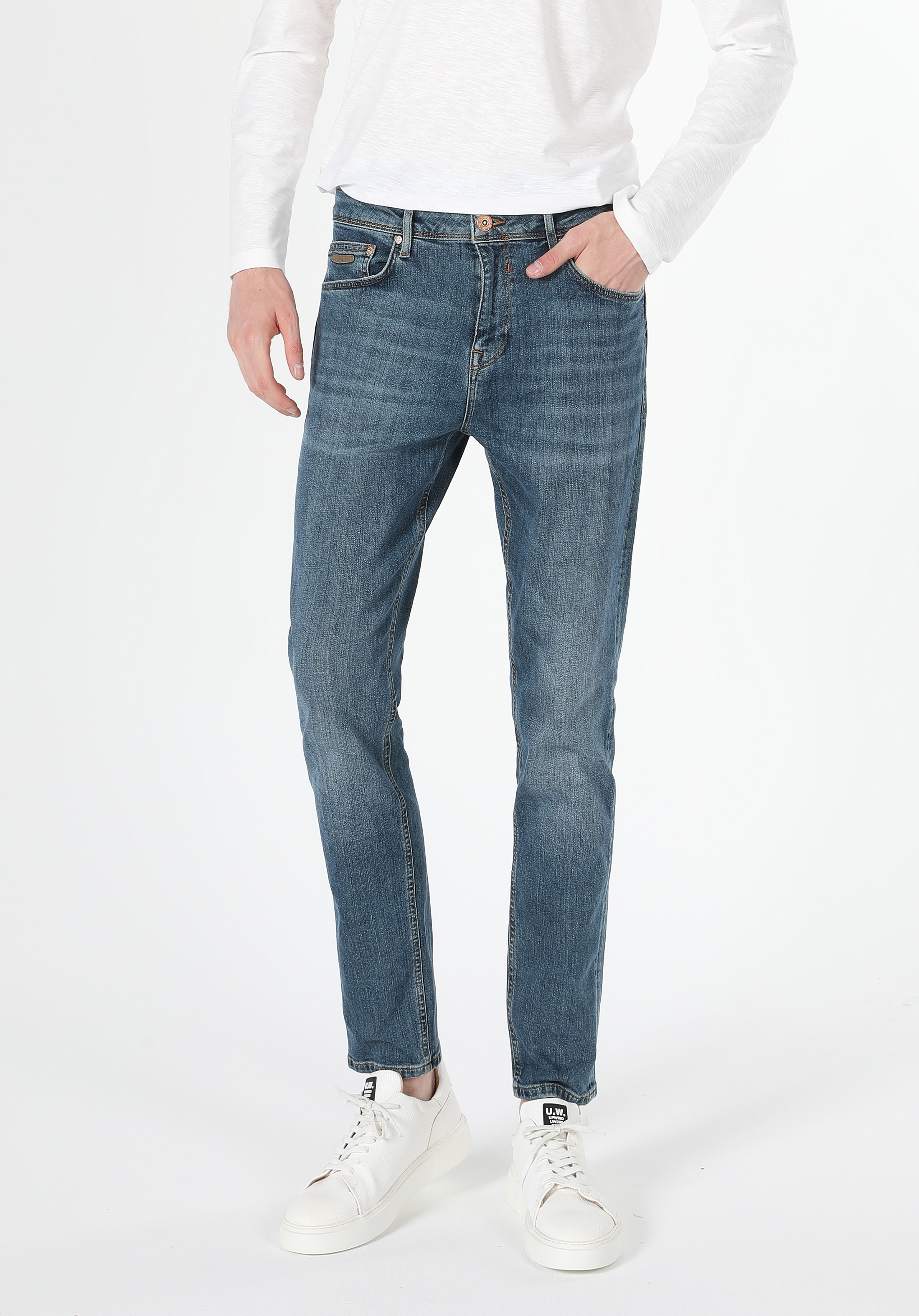 Afișați detalii pentru Pantaloni De Barbati Denim Regular Fit 067 JACK CL1060512