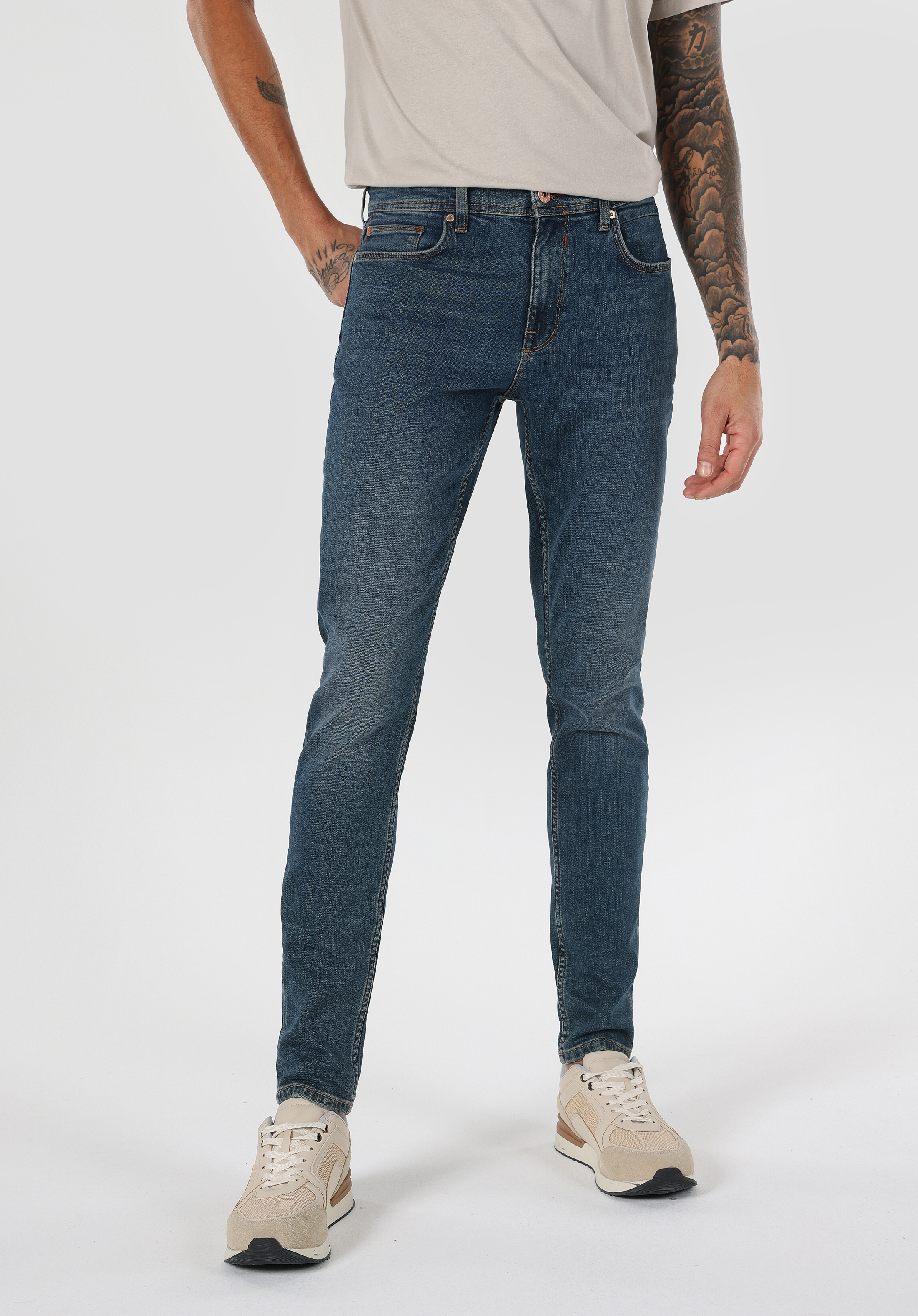 Afișați detalii pentru Pantaloni De Barbati Denim Slim Fit 041 DANNY CL1061332