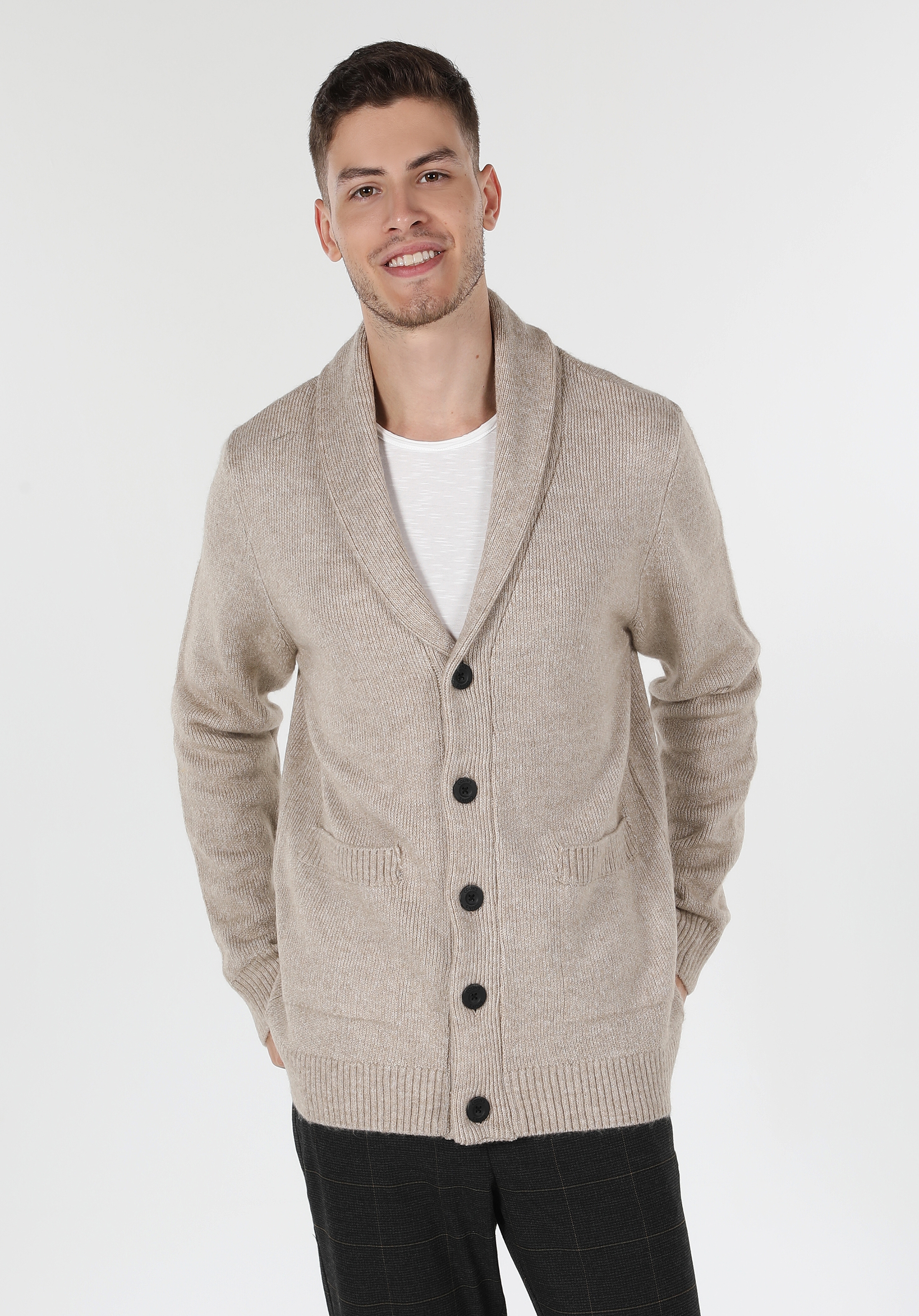 Afișați detalii pentru Cardigan De Barbati Maro Slim Fit  CL1059692