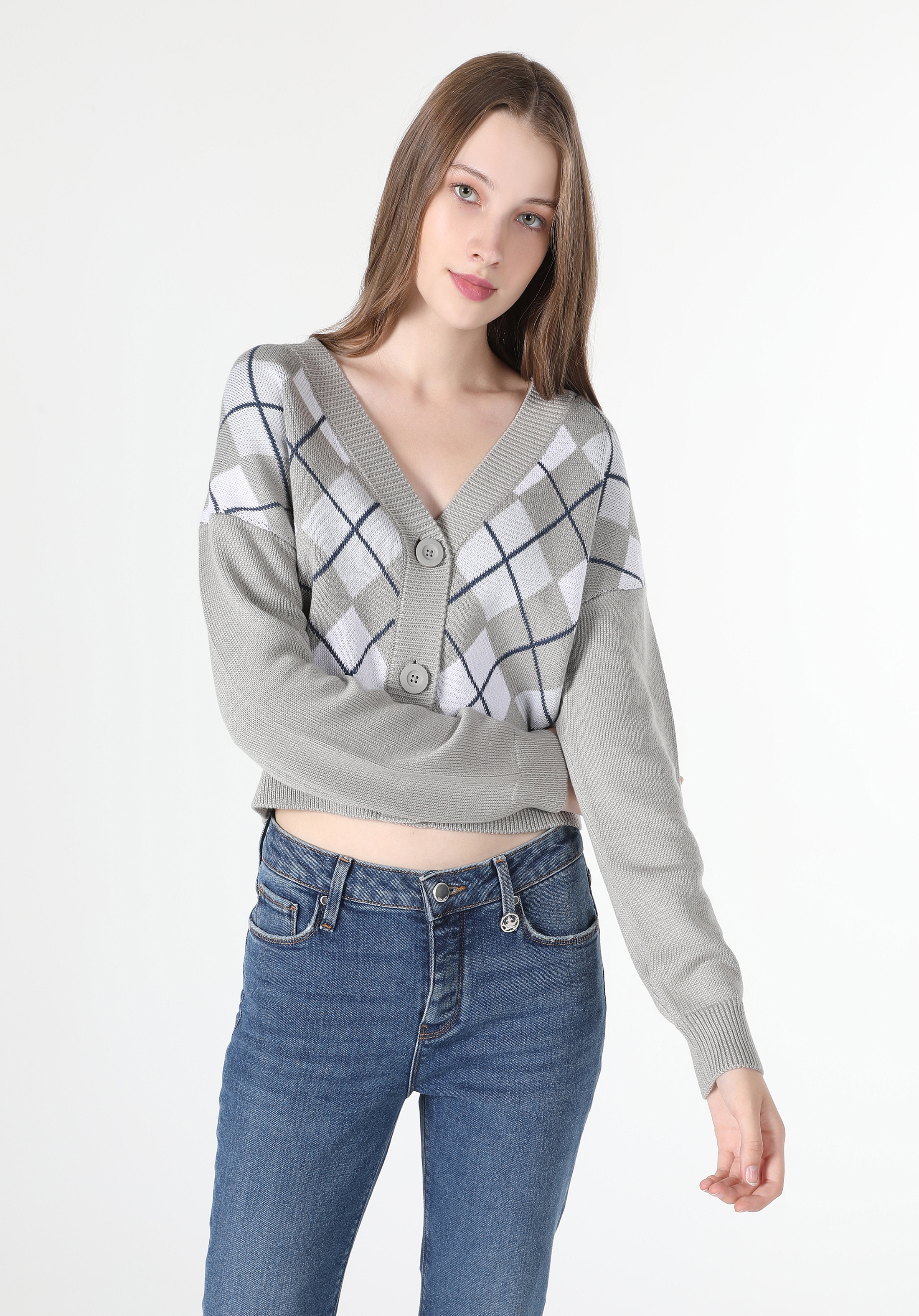 Afișați detalii pentru Cardigan De Dama Multicolor   CL1059727