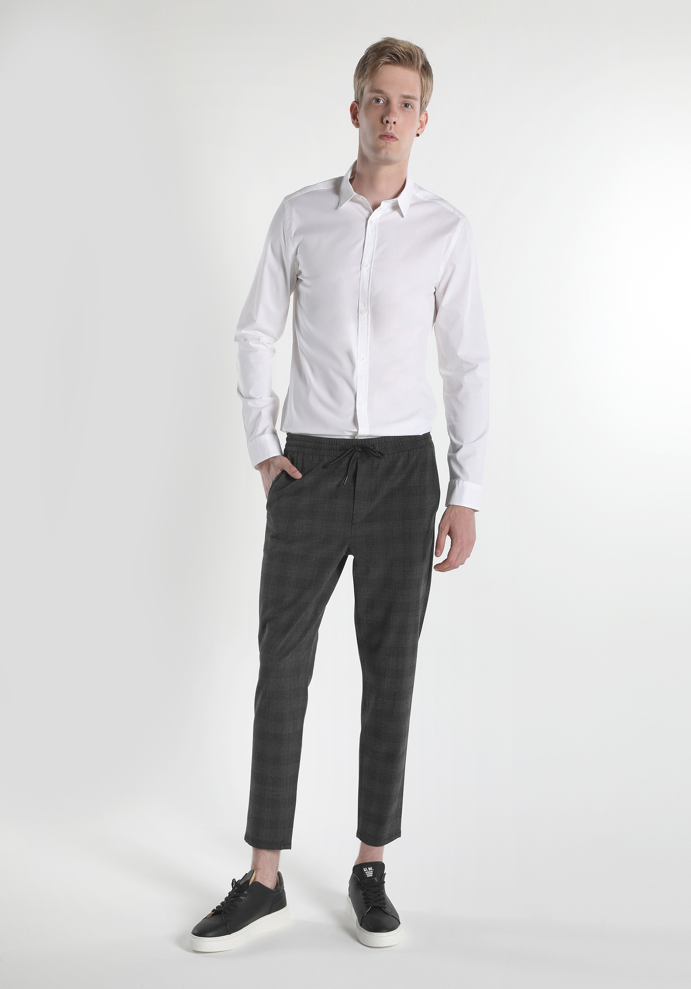 Afișați detalii pentru Pantaloni De Barbati Antracit Slim Fit  CL1059772