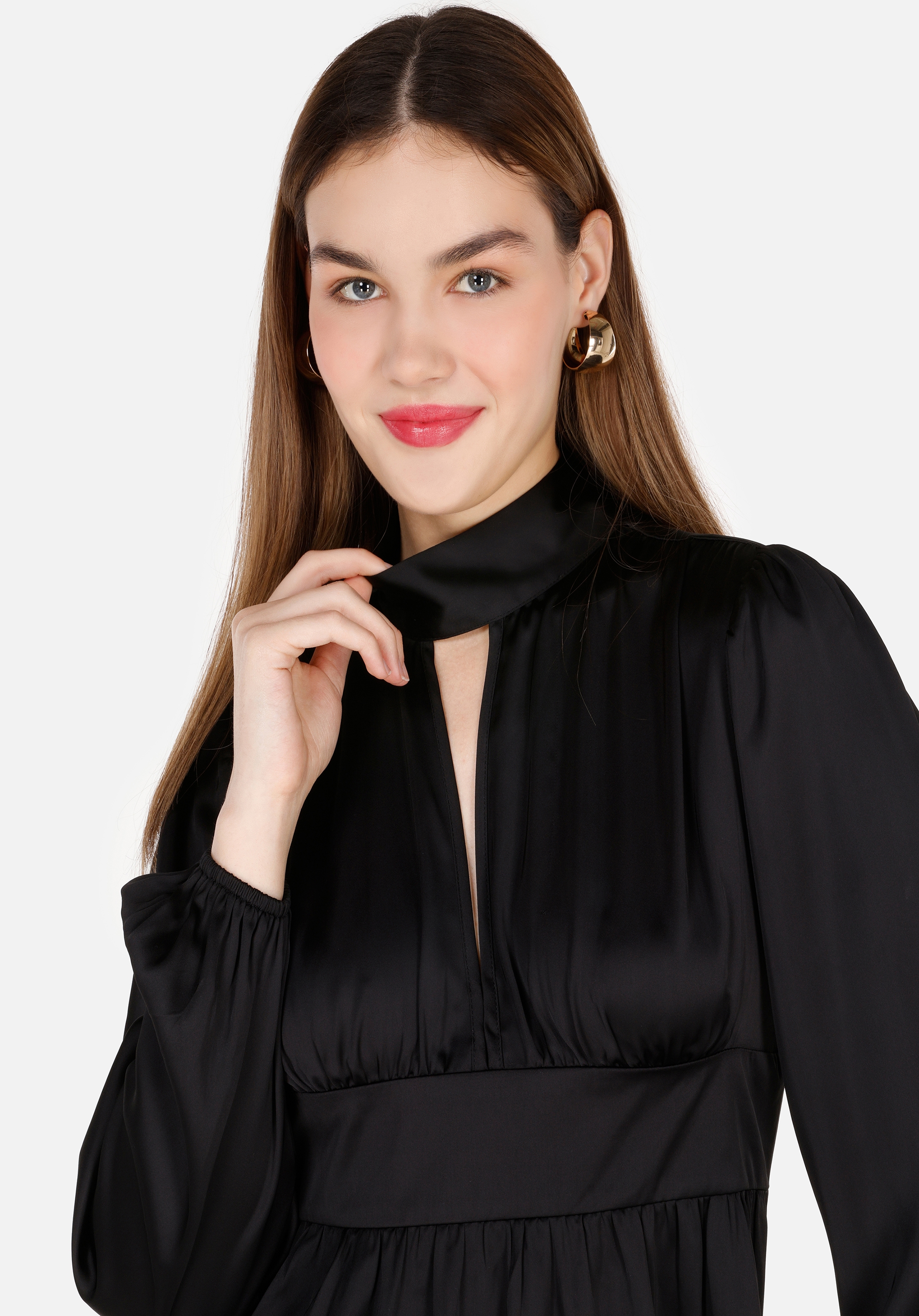 Afișați detalii pentru Rochie De Dama Negru Regular Fit  CL1070380