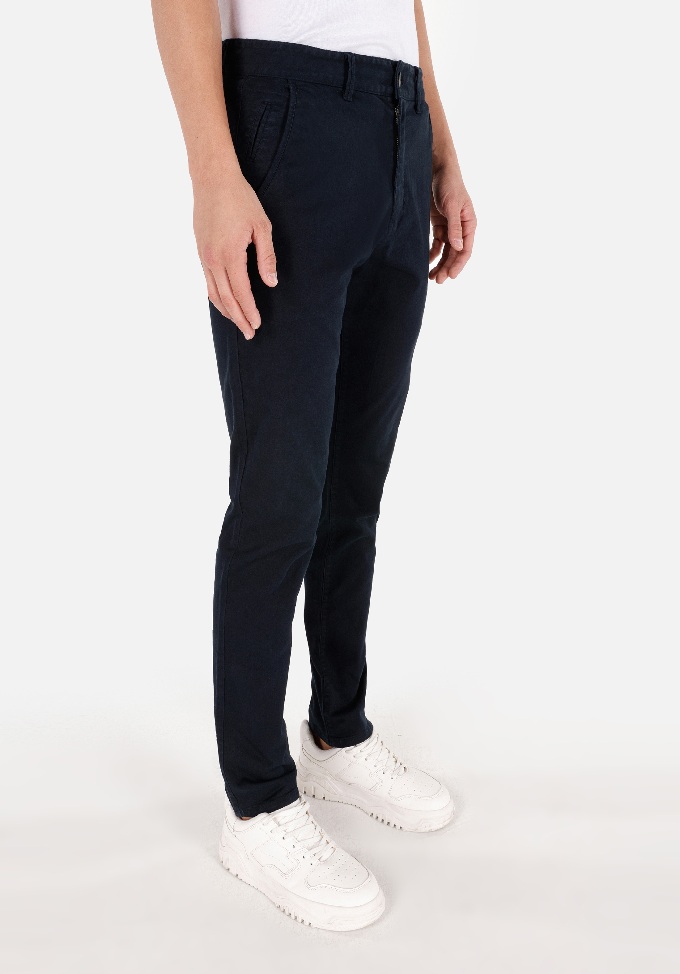 Afișați detalii pentru Pantaloni De Barbati Albastru Marin Slim Fit  CL1049749