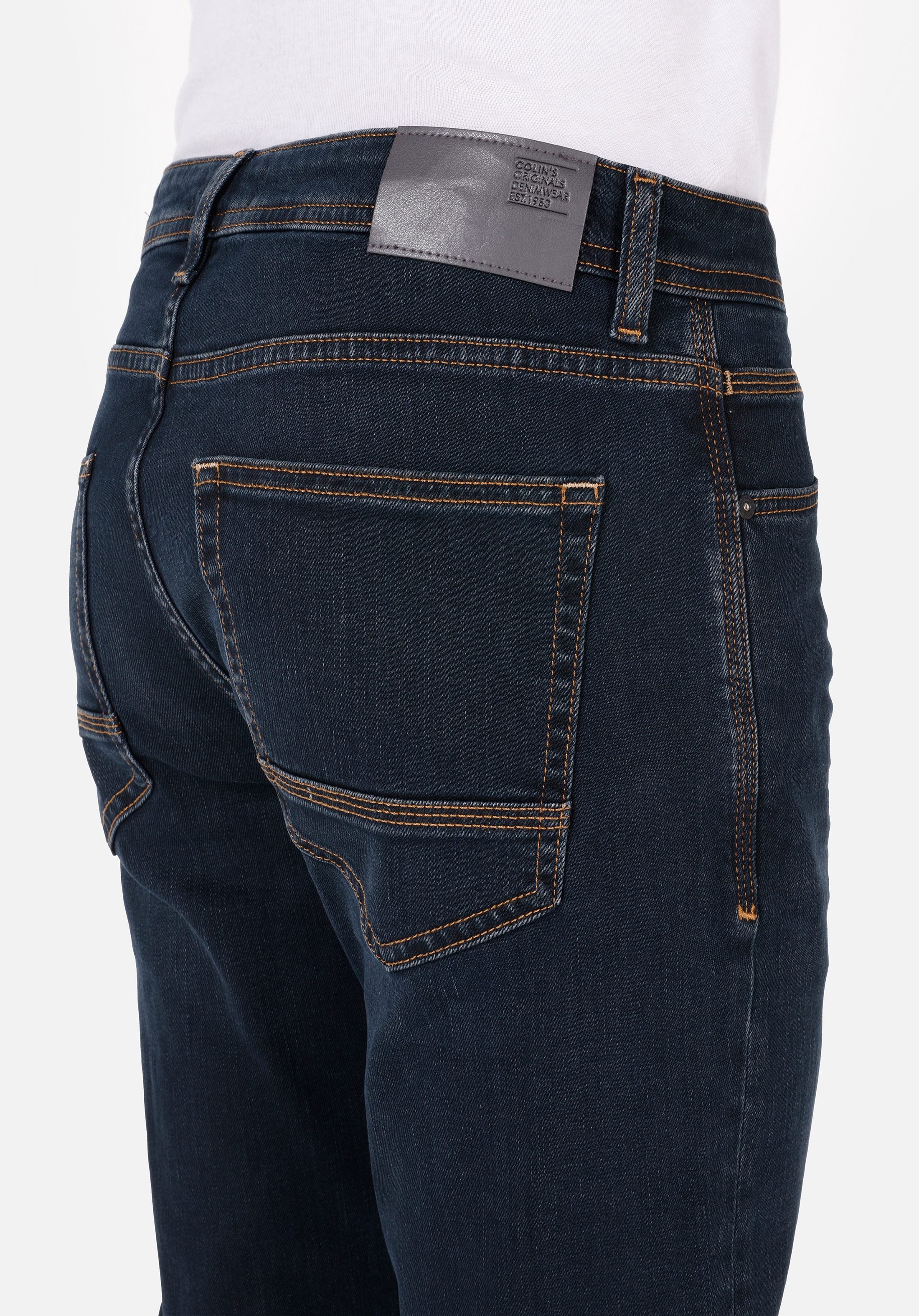 Afișați detalii pentru Pantaloni De Barbati Denim Regular Fit 045 DAVID CL1070593