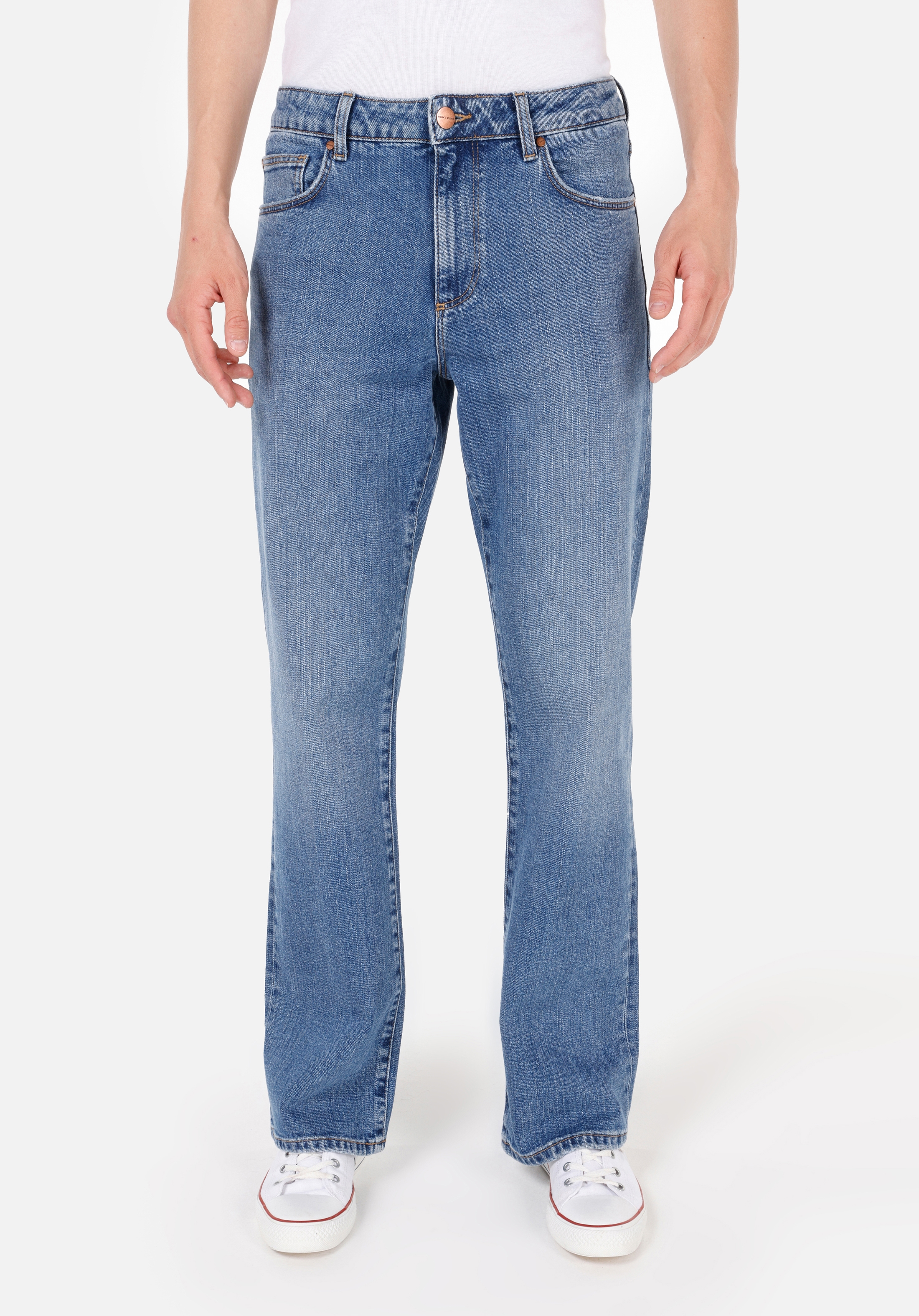 Afișați detalii pentru Pantaloni De Barbati Denim Bootcut  CL1070604