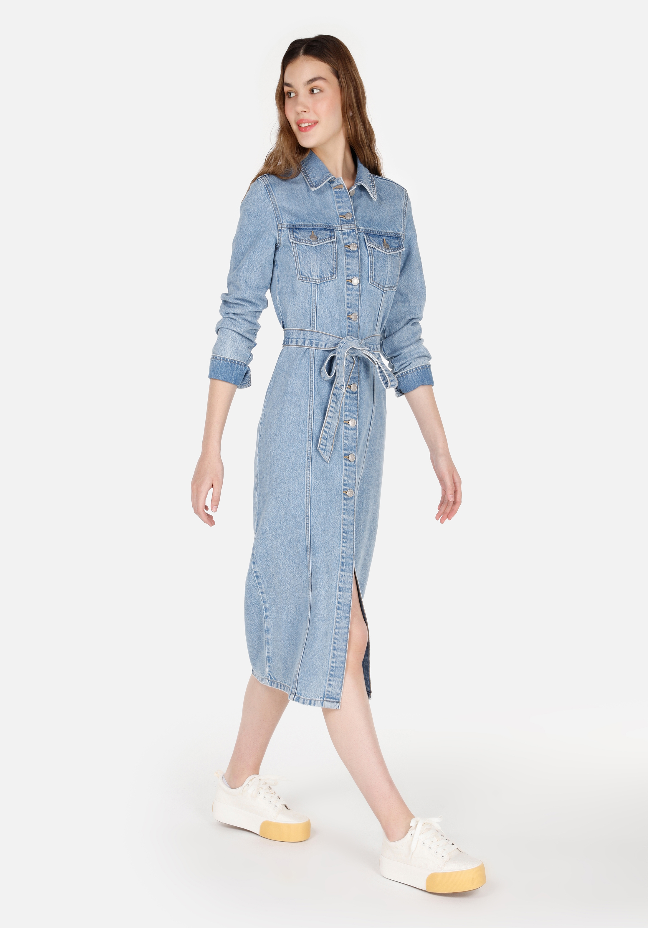 Afișați detalii pentru Rochie De Dama Denim Slim Fit  CL1070713