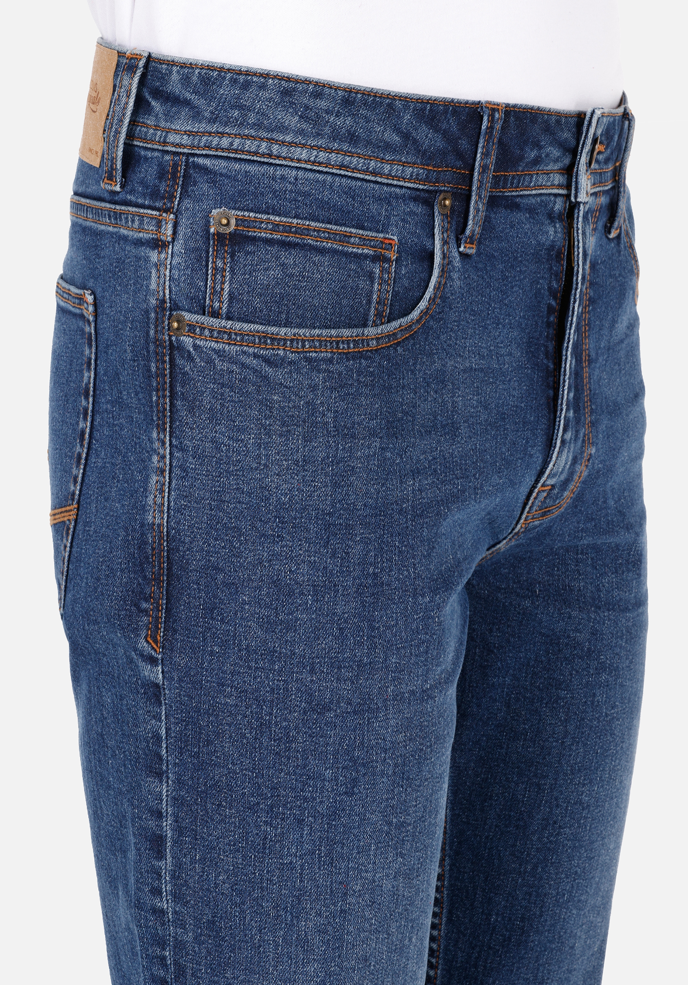 Afișați detalii pentru Pantaloni De Barbati Denim Regular Fit 045 DAVID CL1071253