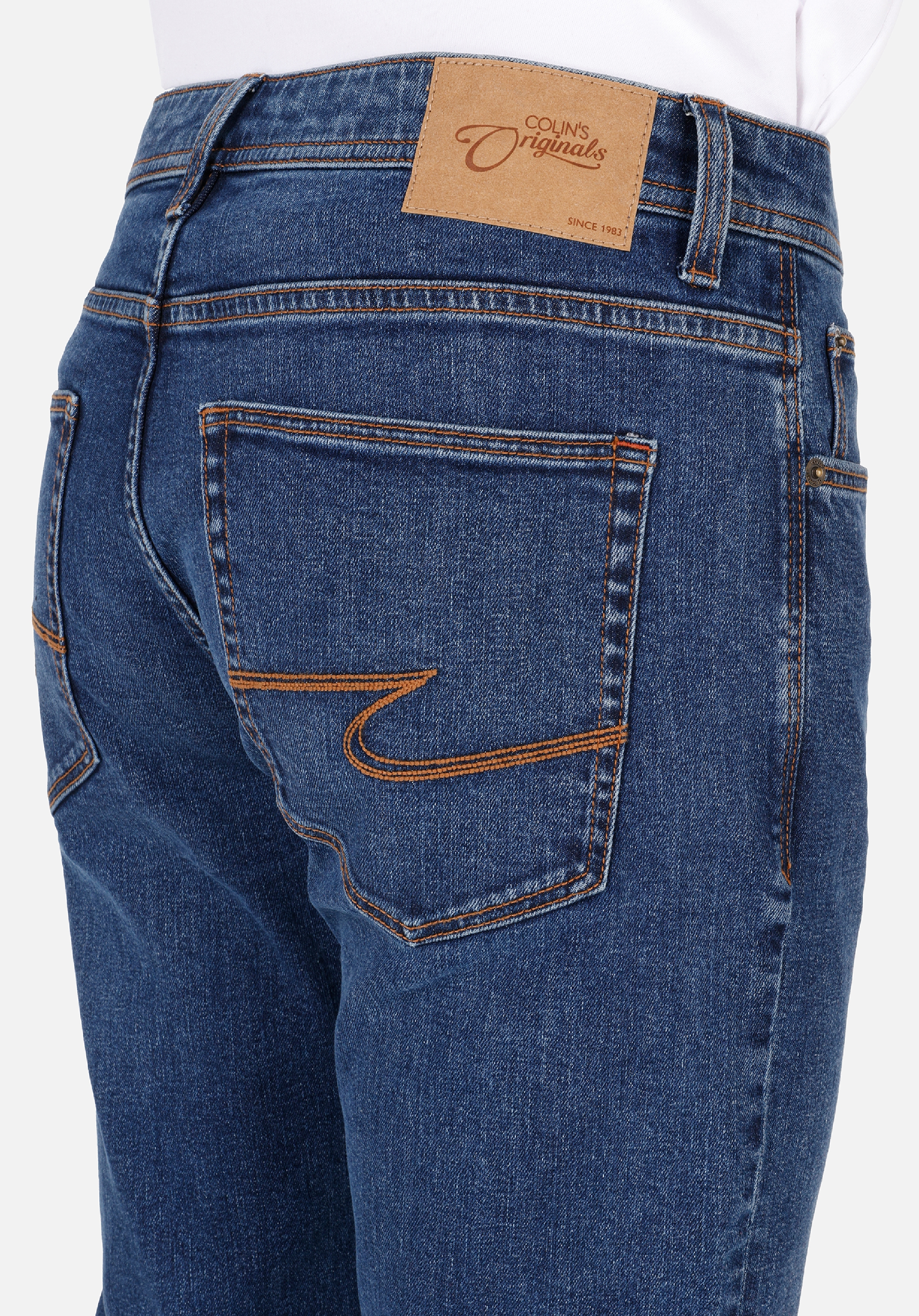 Afișați detalii pentru Pantaloni De Barbati Denim Regular Fit 045 DAVID CL1071253