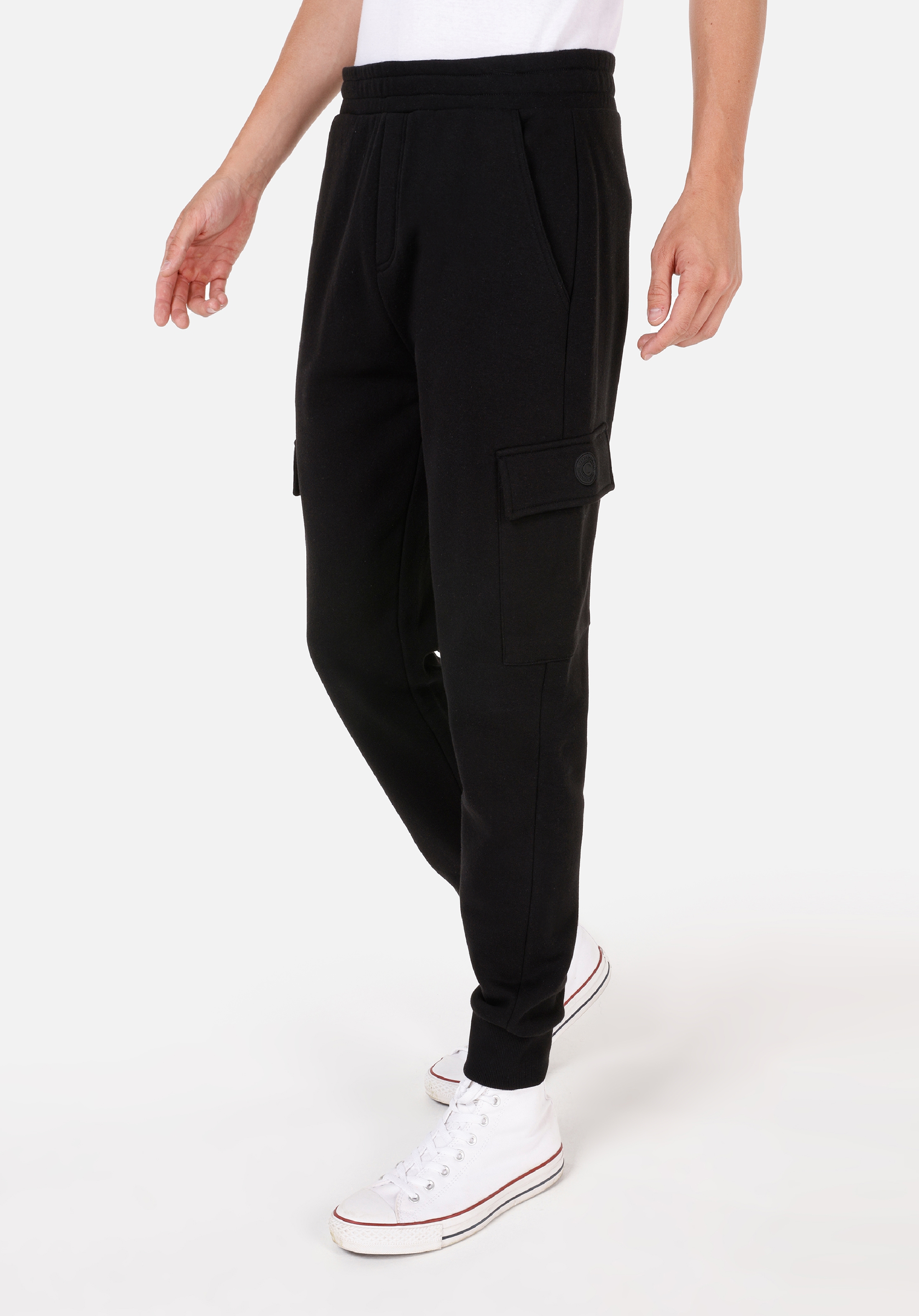 Afișați detalii pentru Pantaloni De Trening De Barbati Negru Regular Fit  CL1070814