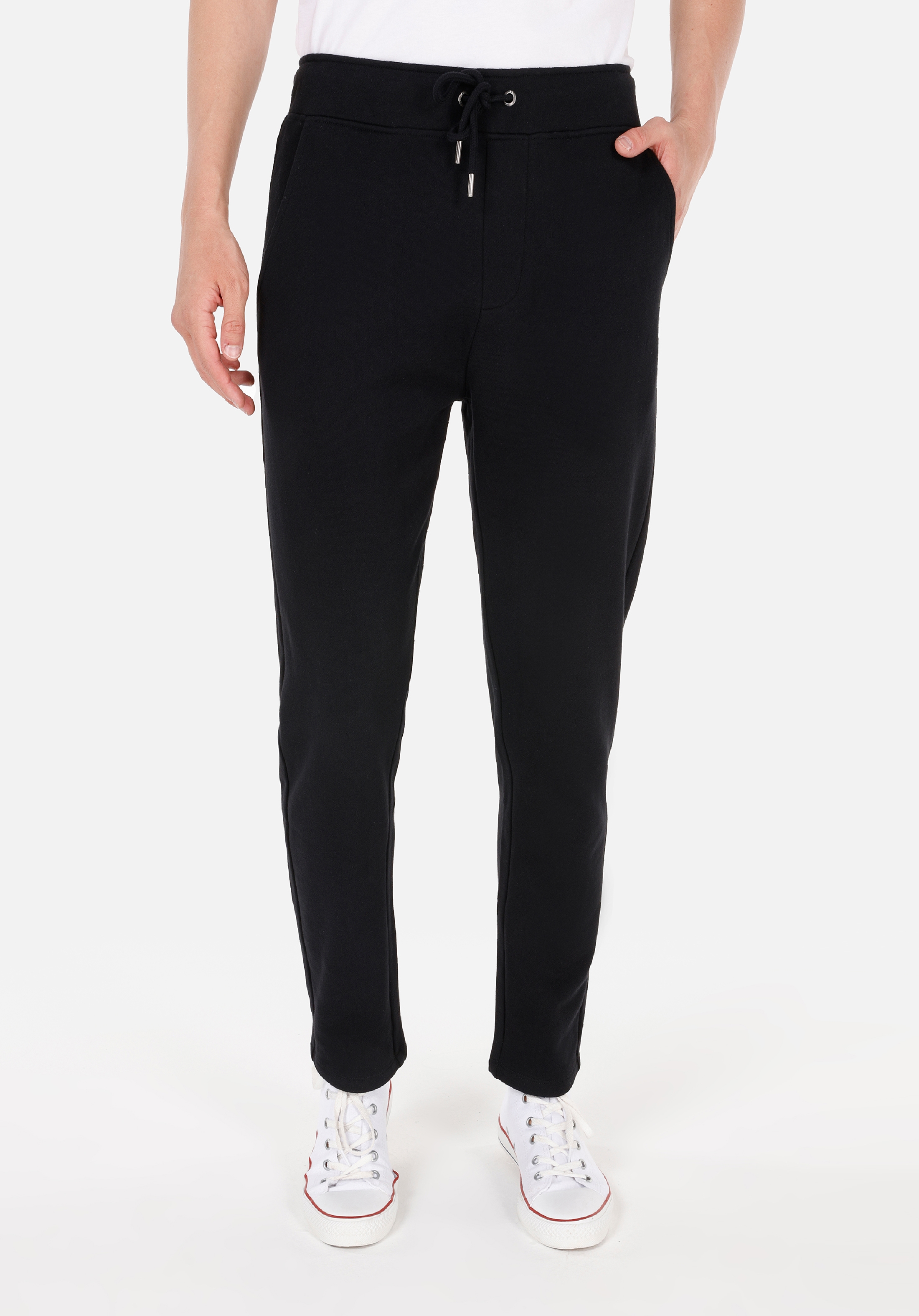 Afișați detalii pentru Pantaloni De Trening De Barbati Negru Slim Fit  CL1070182