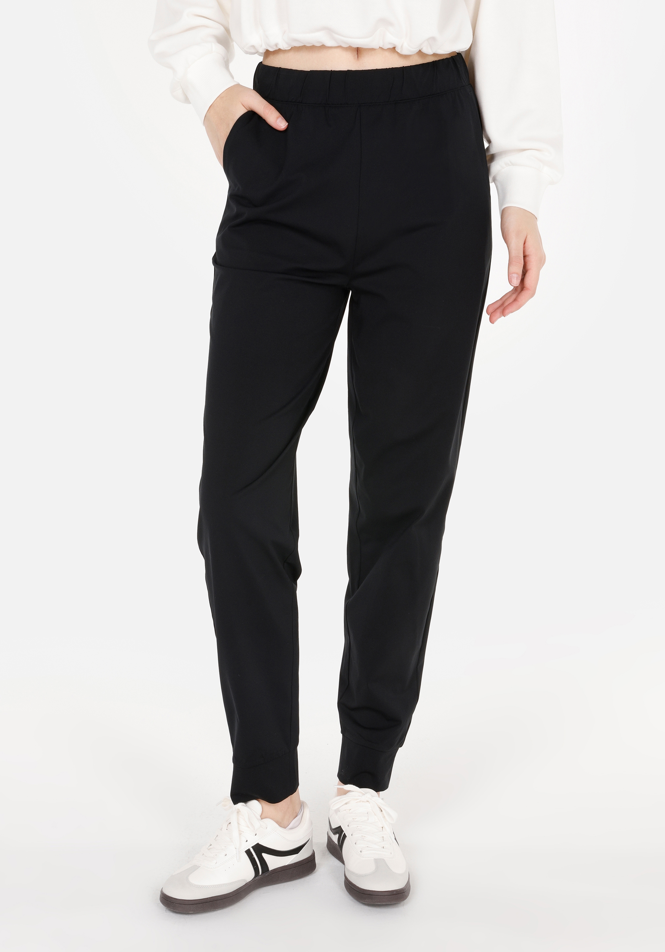 Afișați detalii pentru Pantaloni De Trening De Dama Negru Regular Fit  CL1070227