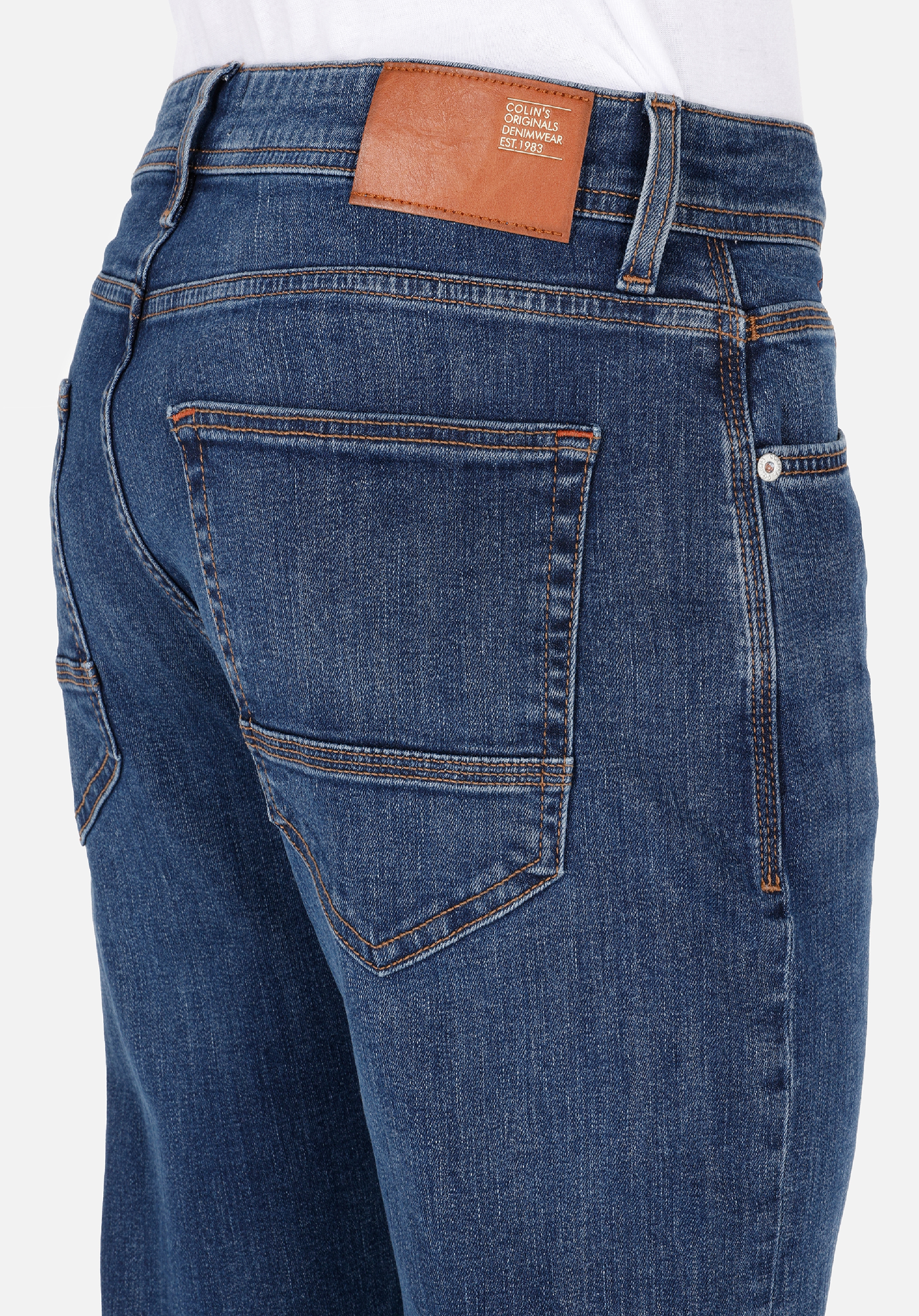 Afișați detalii pentru Pantaloni De Barbati Denim Regular Fit 045 DAVID CL1071321