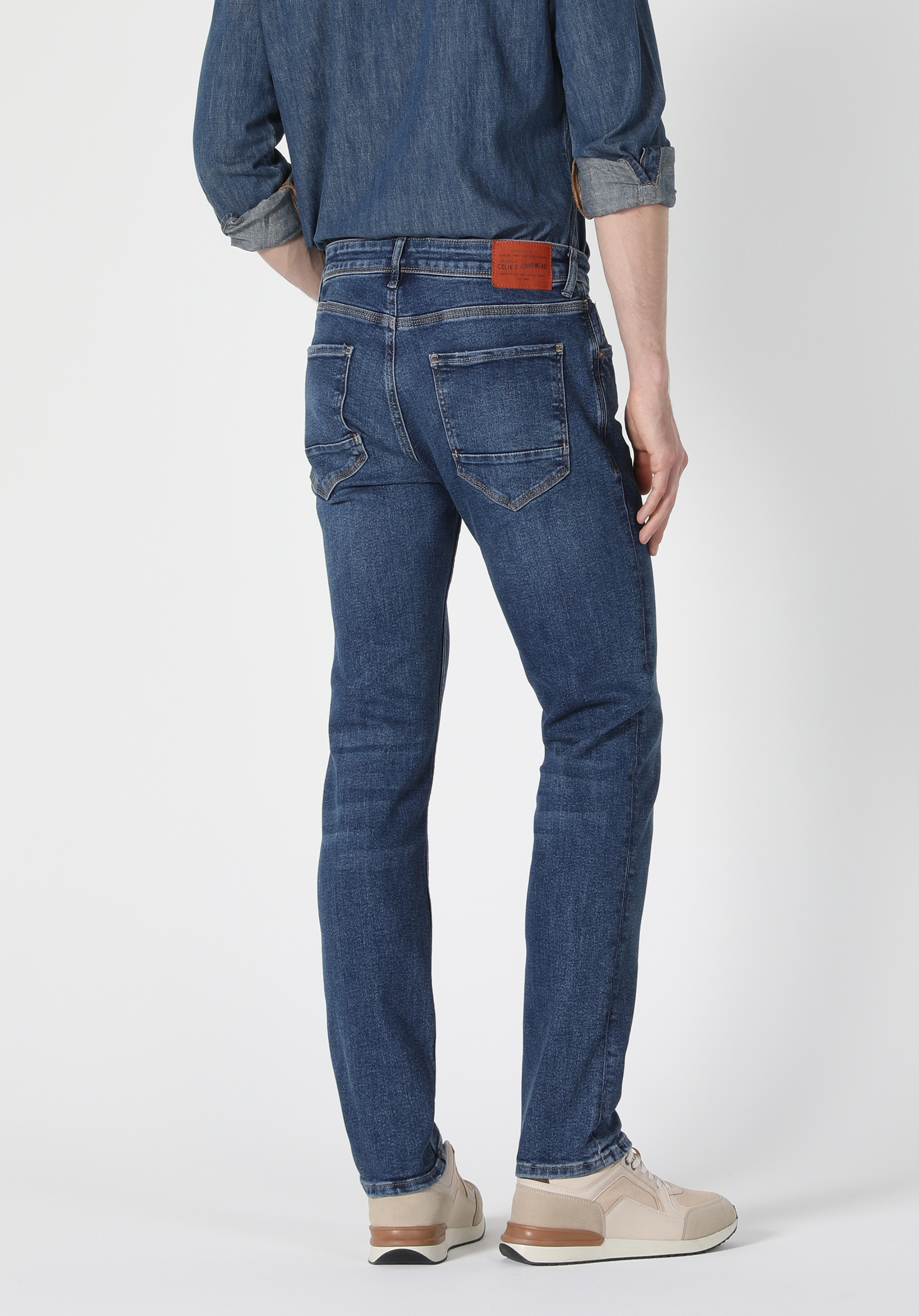 Afișați detalii pentru Pantaloni De Barbati Denim Straight Fit 044 KARL