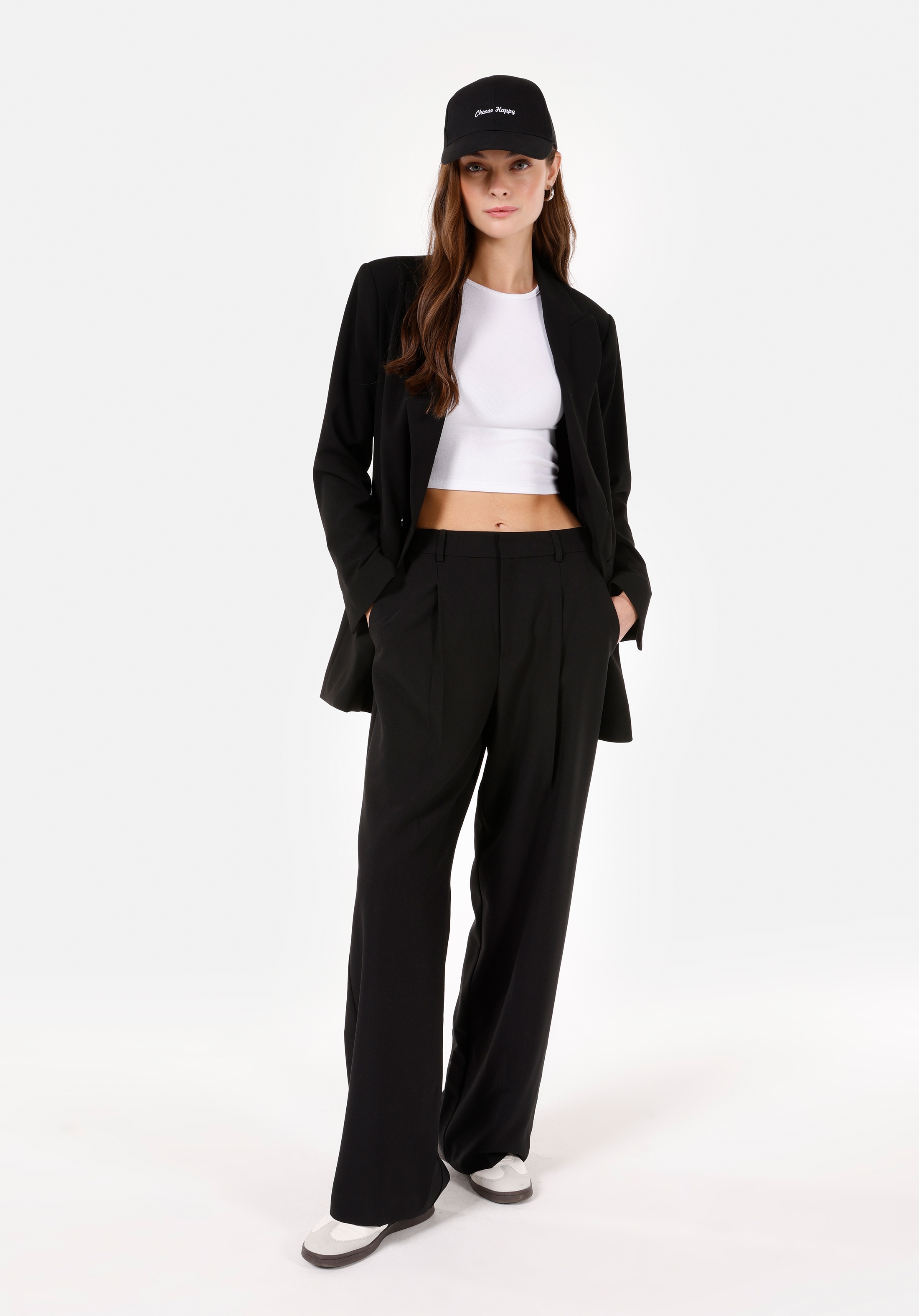 Afișați detalii pentru Pantaloni De Dama Negru Regular Fit  CL1070178