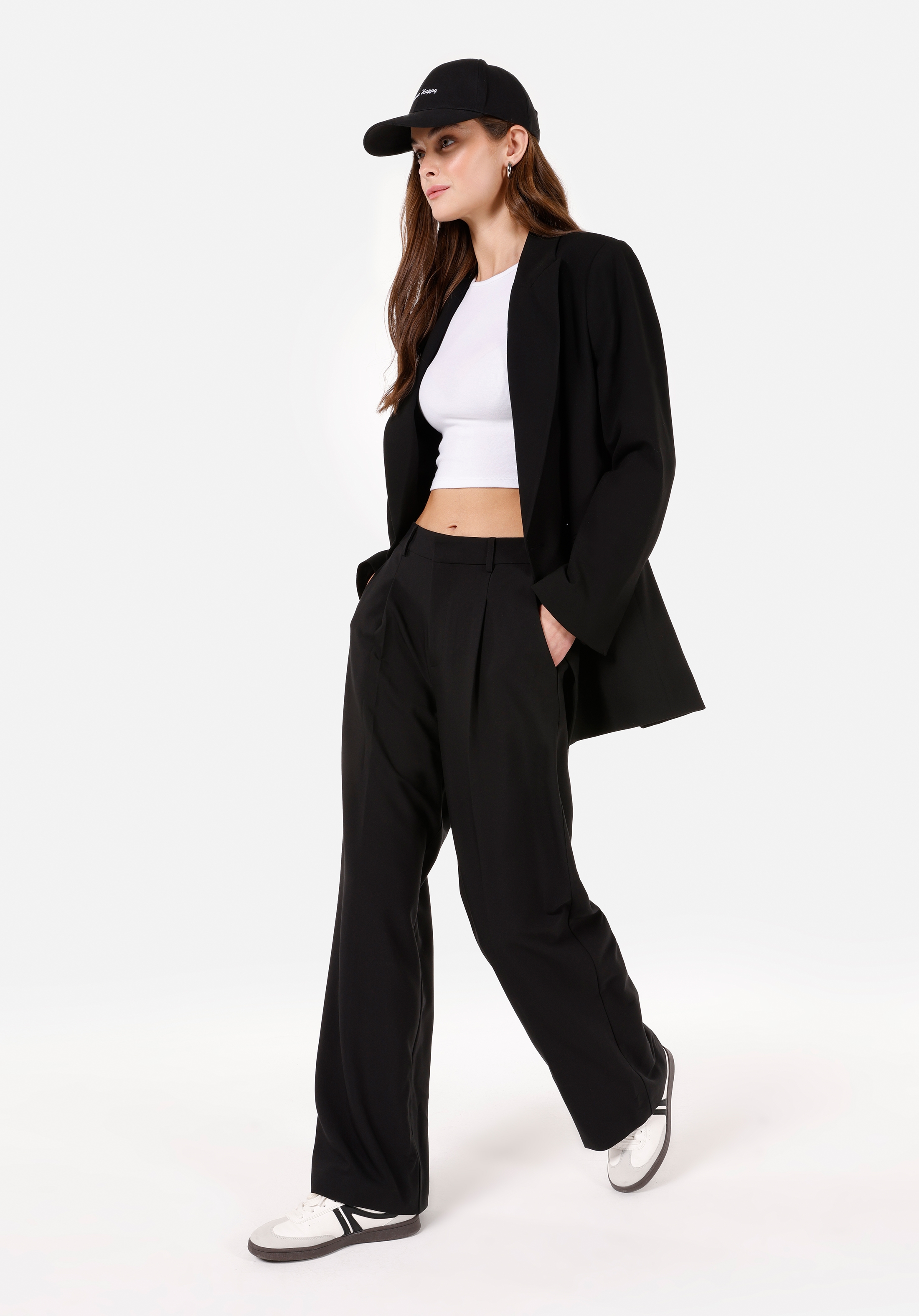 Afișați detalii pentru Pantaloni De Dama Negru Regular Fit  CL1070178