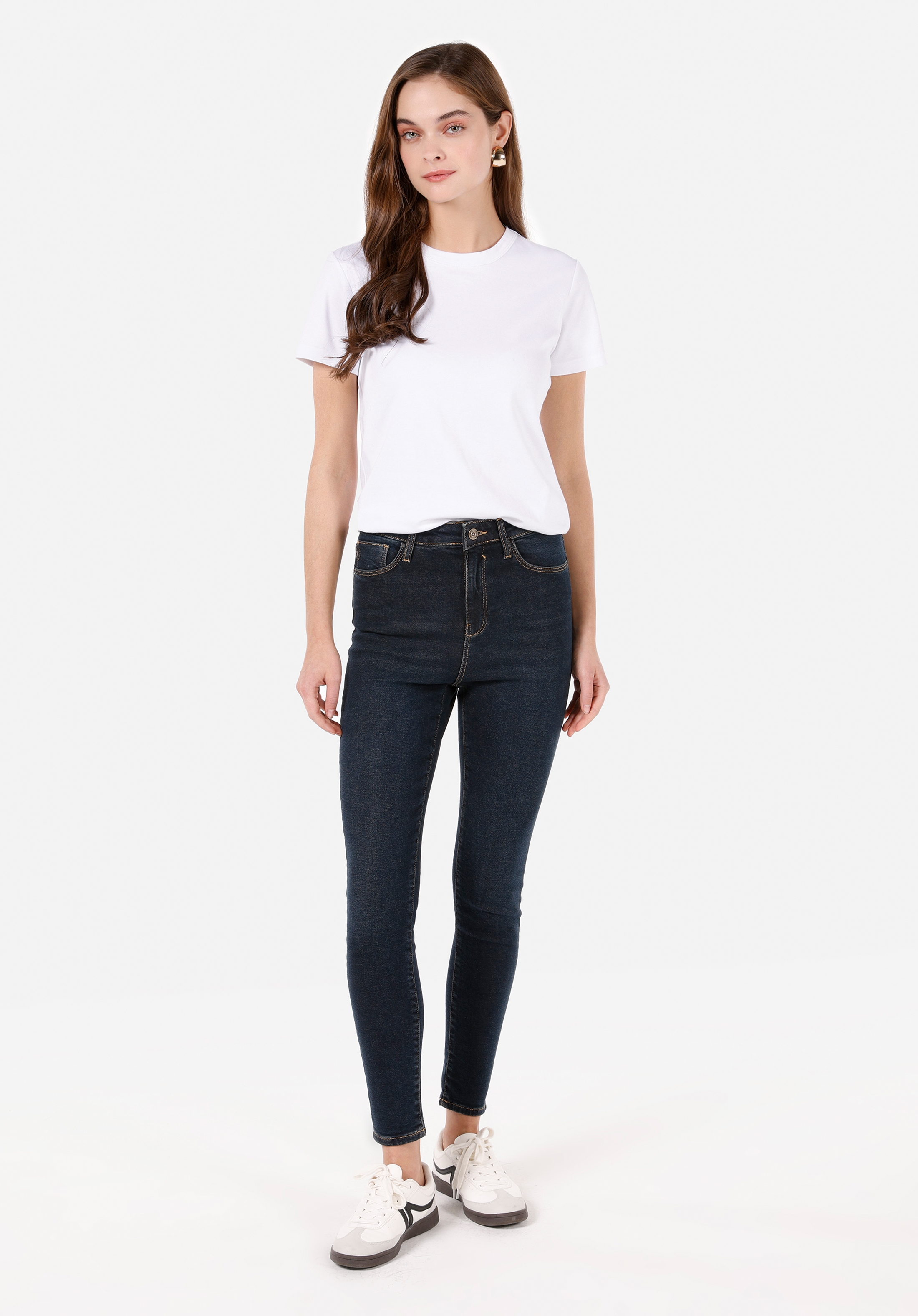 Afișați detalii pentru Pantaloni De Dama Denim Skinny Fit 760 DIANA CL1071499