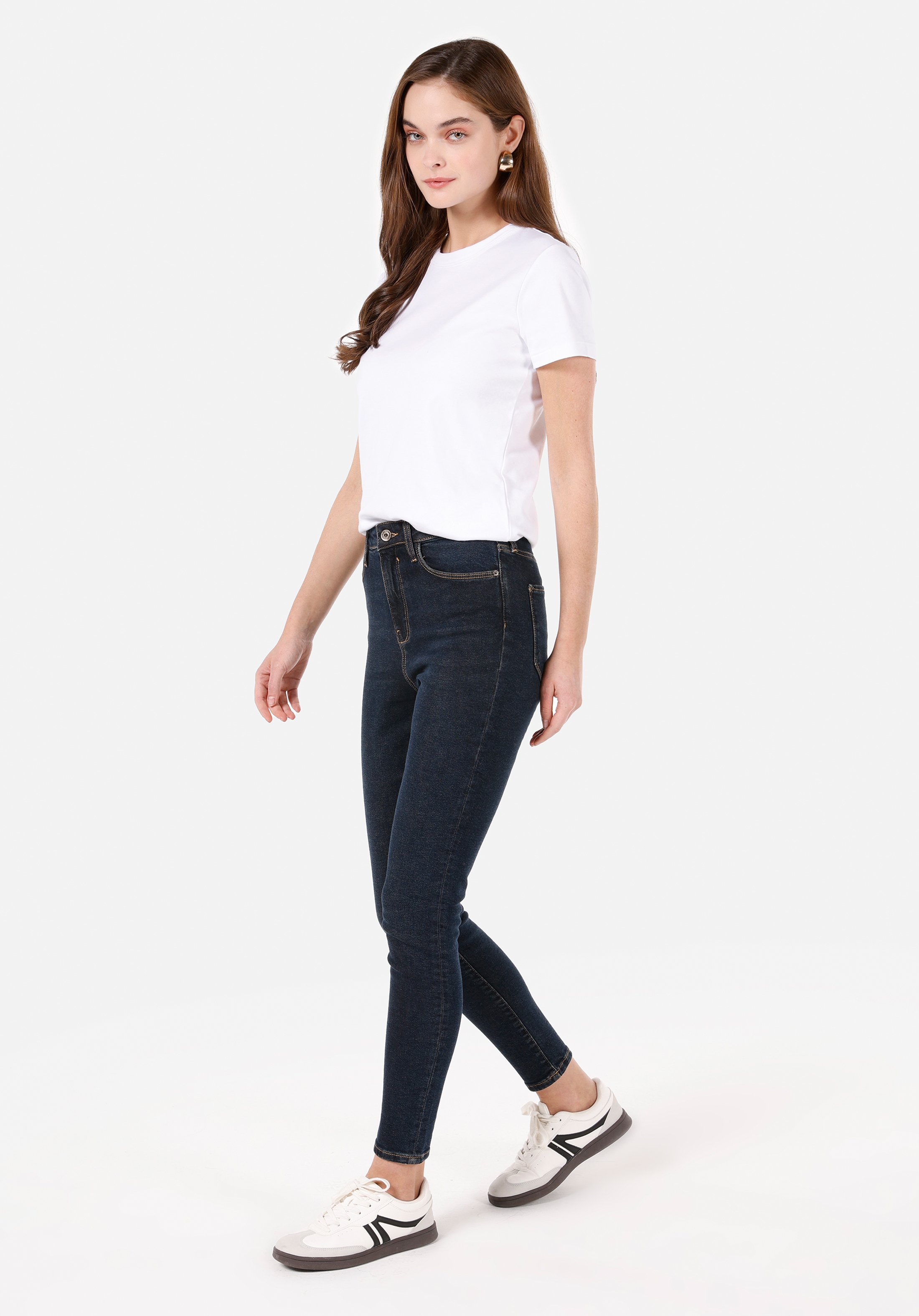 Afișați detalii pentru Pantaloni De Dama Denim Skinny Fit 760 DIANA CL1071499