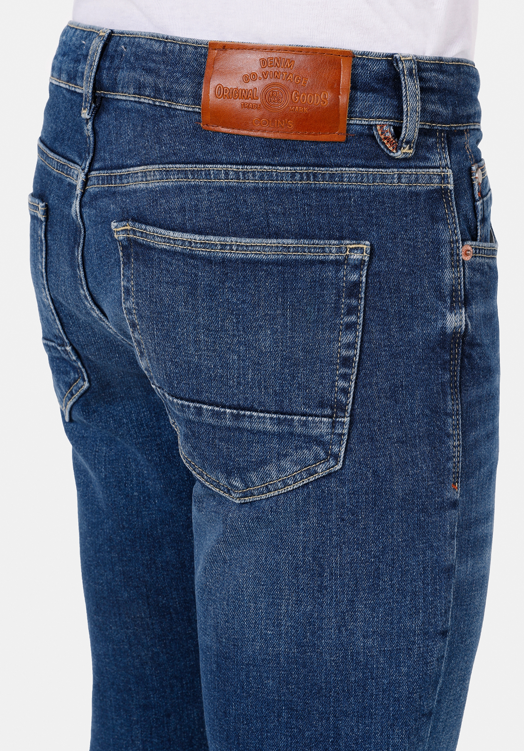 Afișați detalii pentru Pantaloni De Barbati Denim Slim Fit 041 DANNY CL1071268