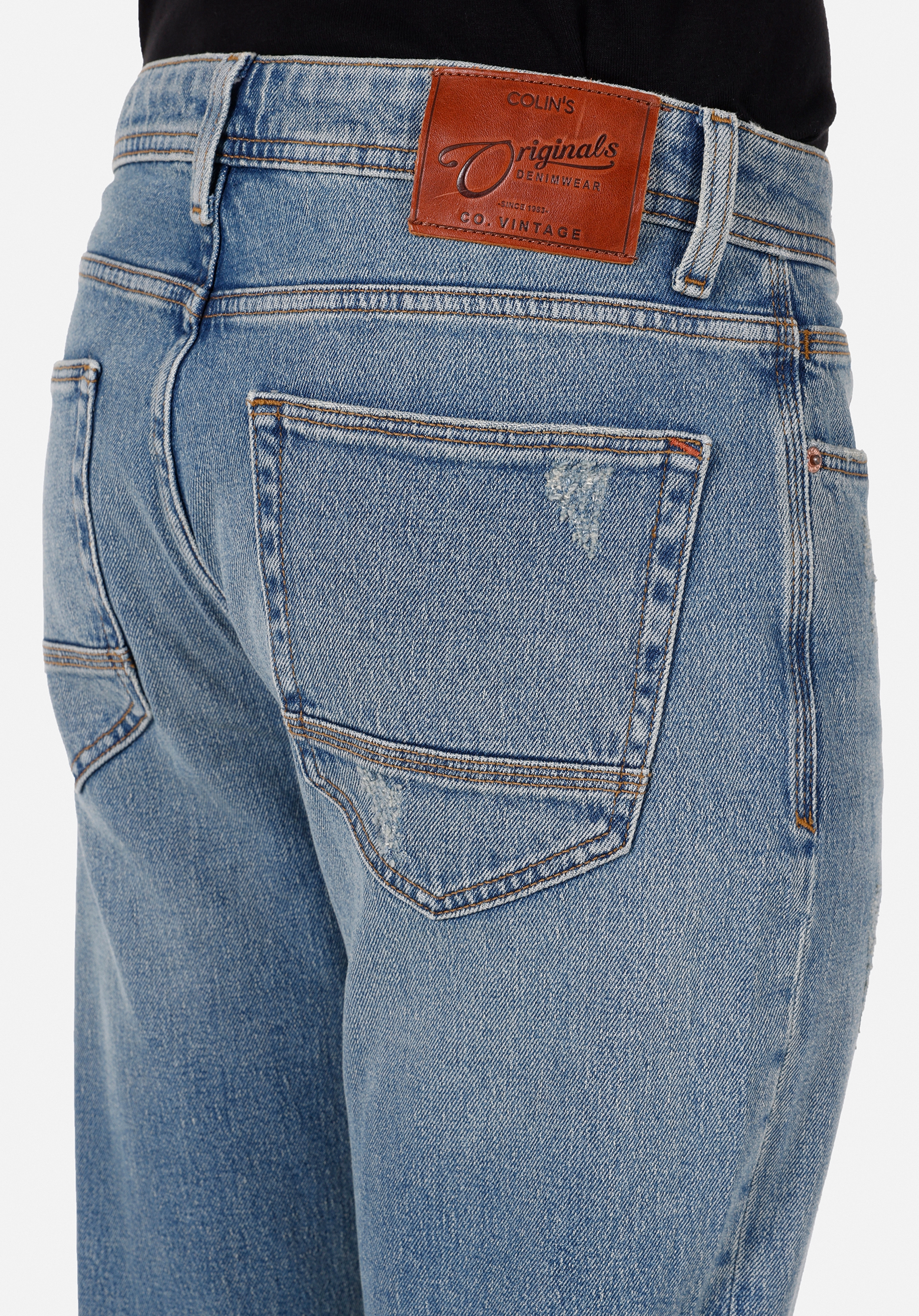 Afișați detalii pentru Pantaloni De Barbati Albastru Regular Fit 067 JACK CL1071301