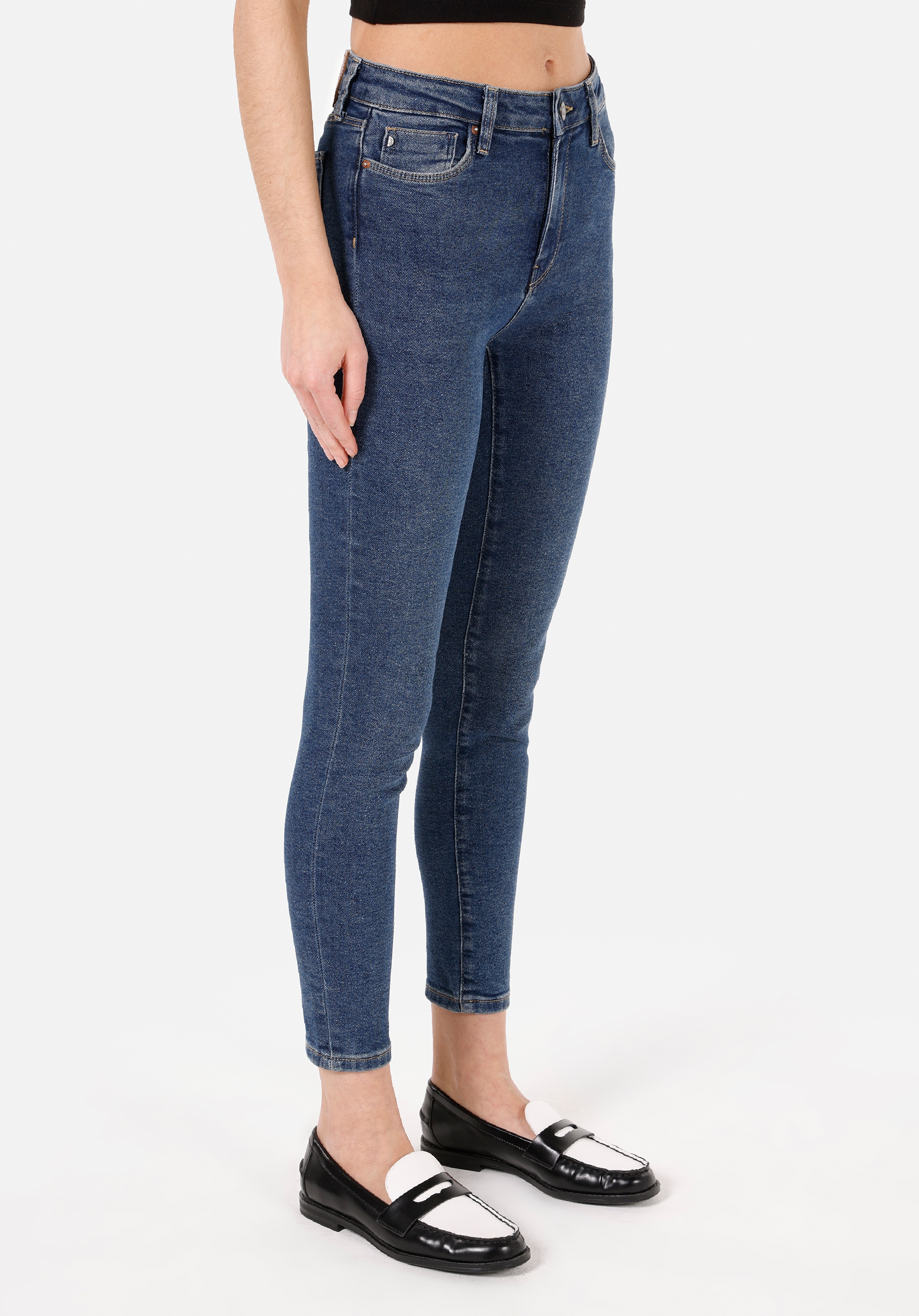 Afișați detalii pentru Pantaloni De Dama Denim Skinny Fit 759 LARA CL1071437