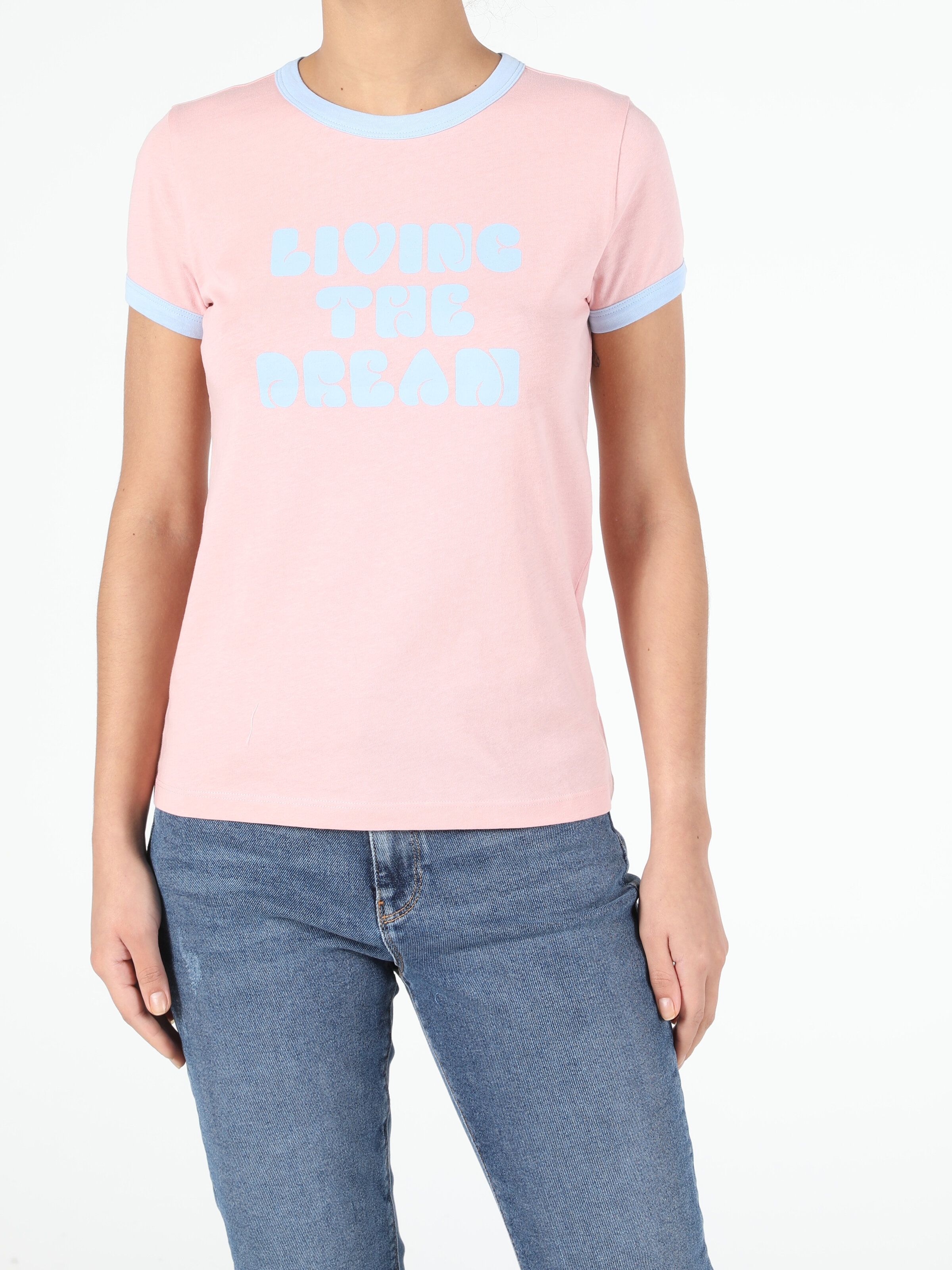 Afișați detalii pentru Roz Femei Tricou Cu Maneca Scurta Slim Fit