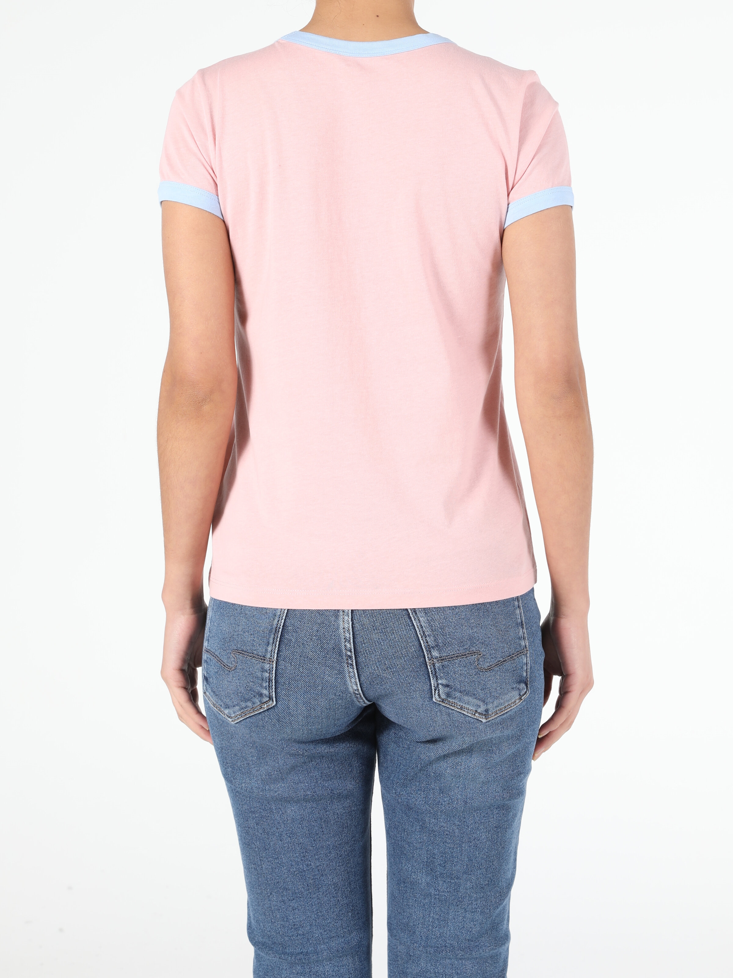 Afișați detalii pentru Roz Femei Tricou Cu Maneca Scurta Slim Fit