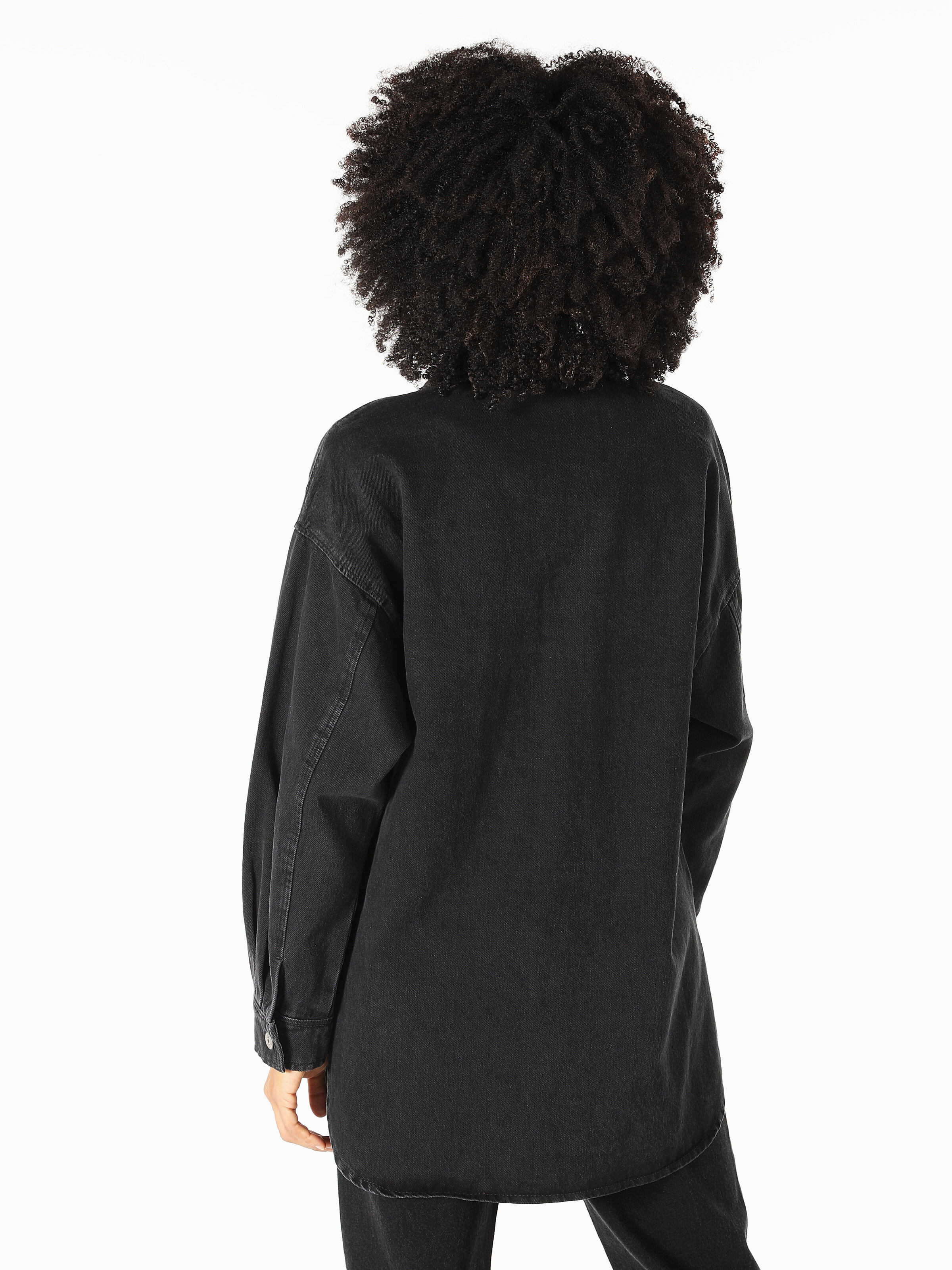 Afișați detalii pentru Camasa de blugi dama neagra cu maneca lunga