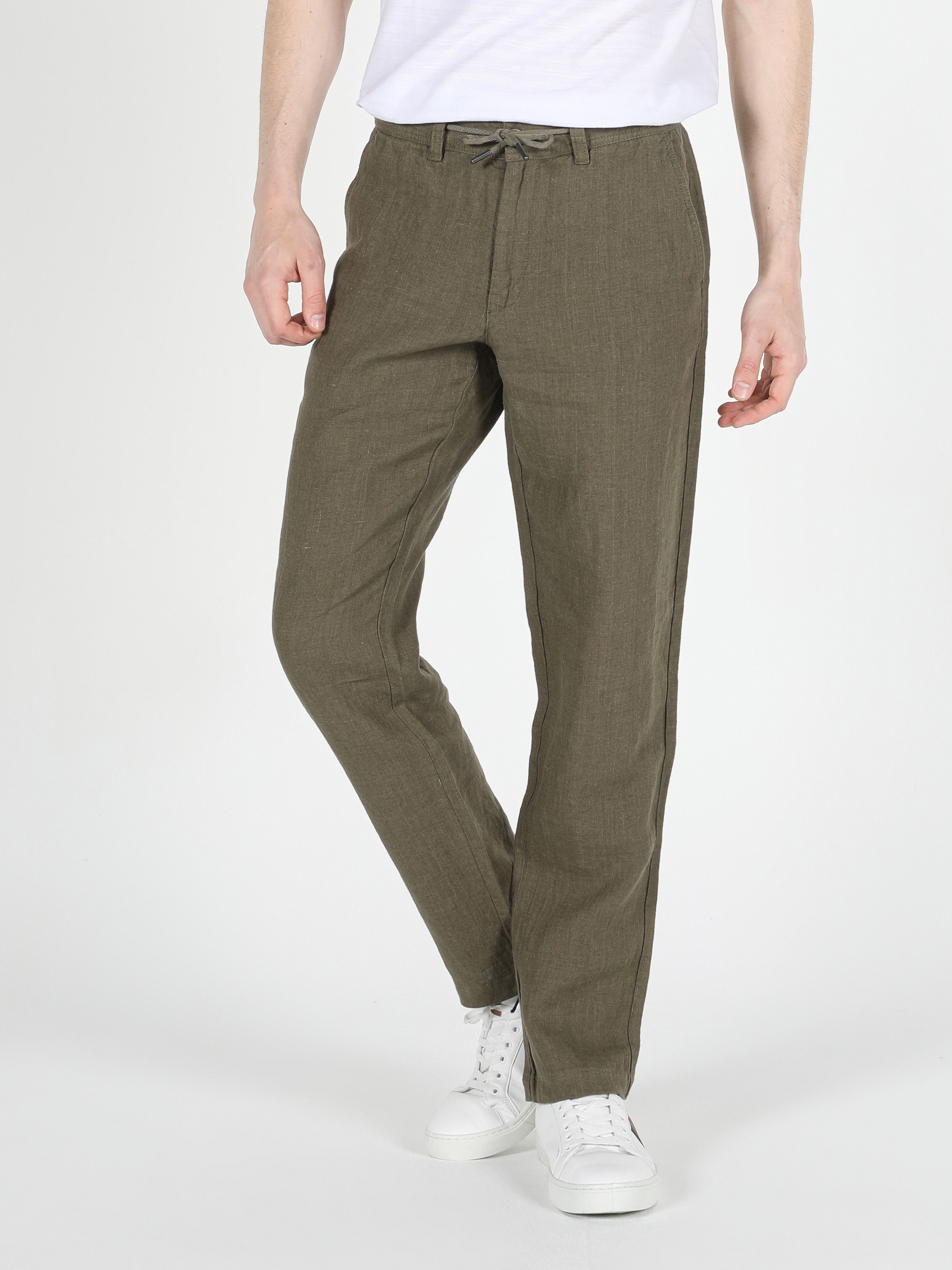 Afișați detalii pentru Pantaloni De Barbati Verde Regular Fit 