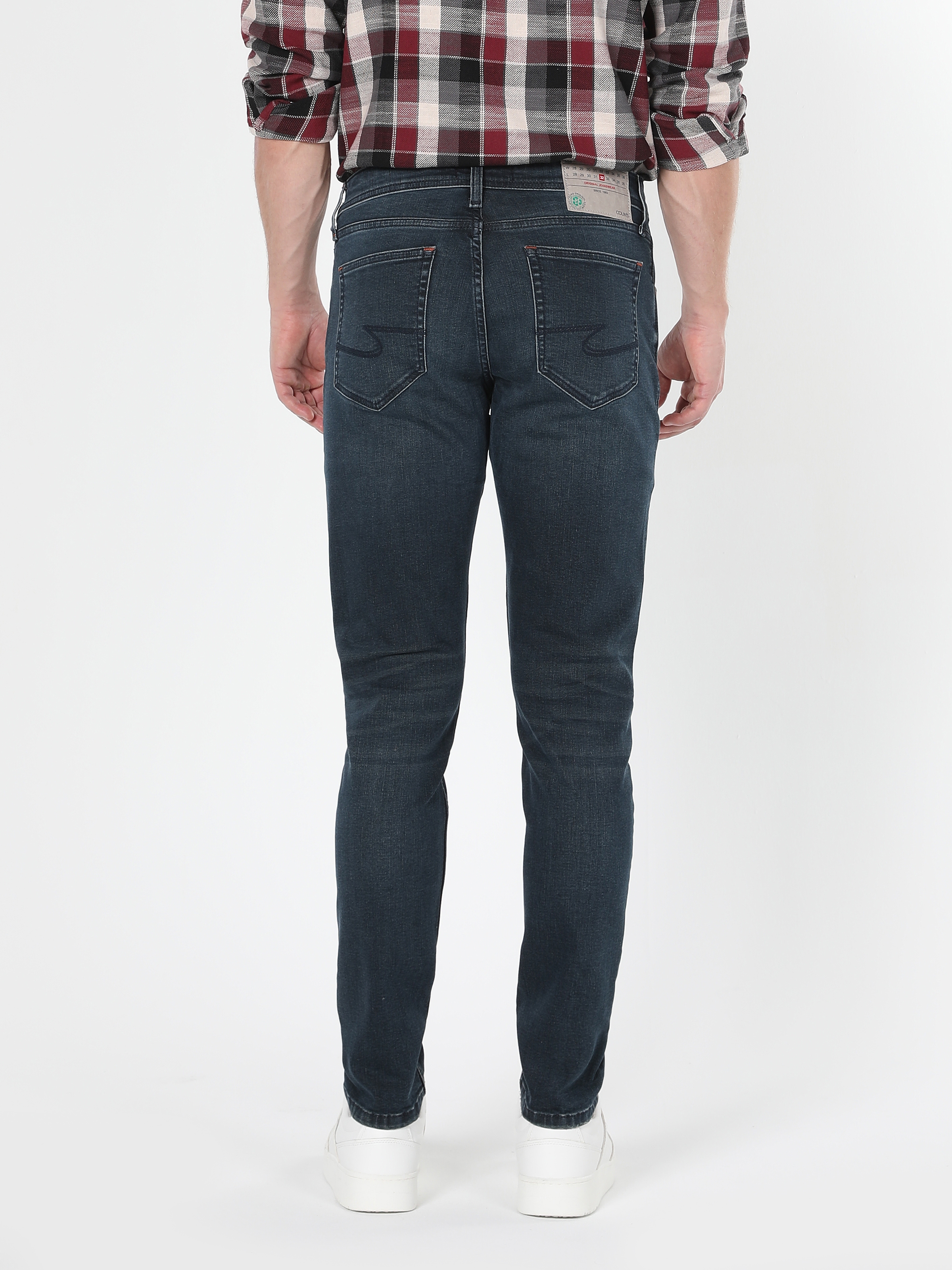 Afișați detalii pentru Pantaloni De Barbati Albastru inchis Slim Fit 041 DANNY CL1061519