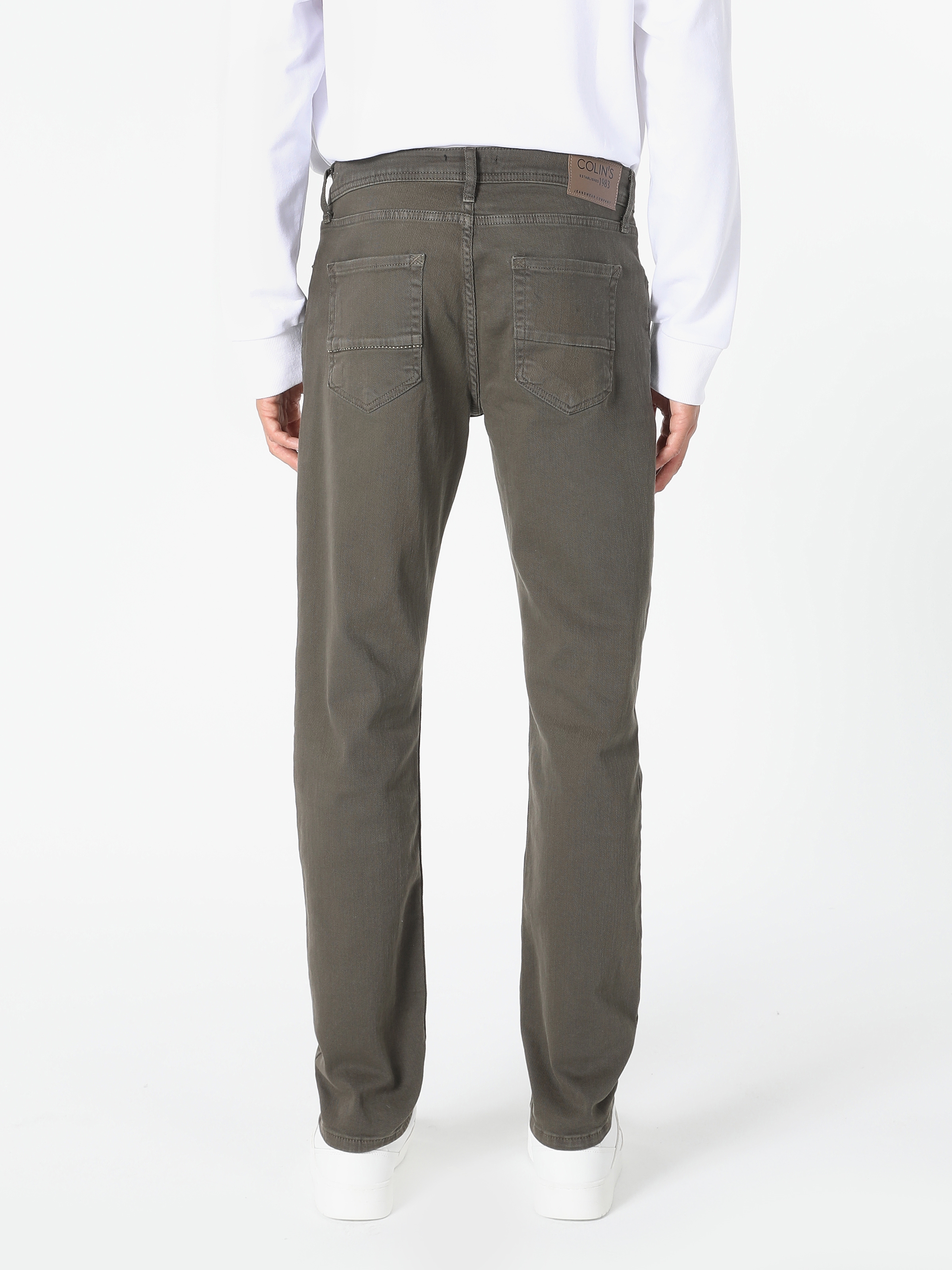 Afișați detalii pentru Pantaloni De Barbati Kaki Straight Fit  CL1055653
