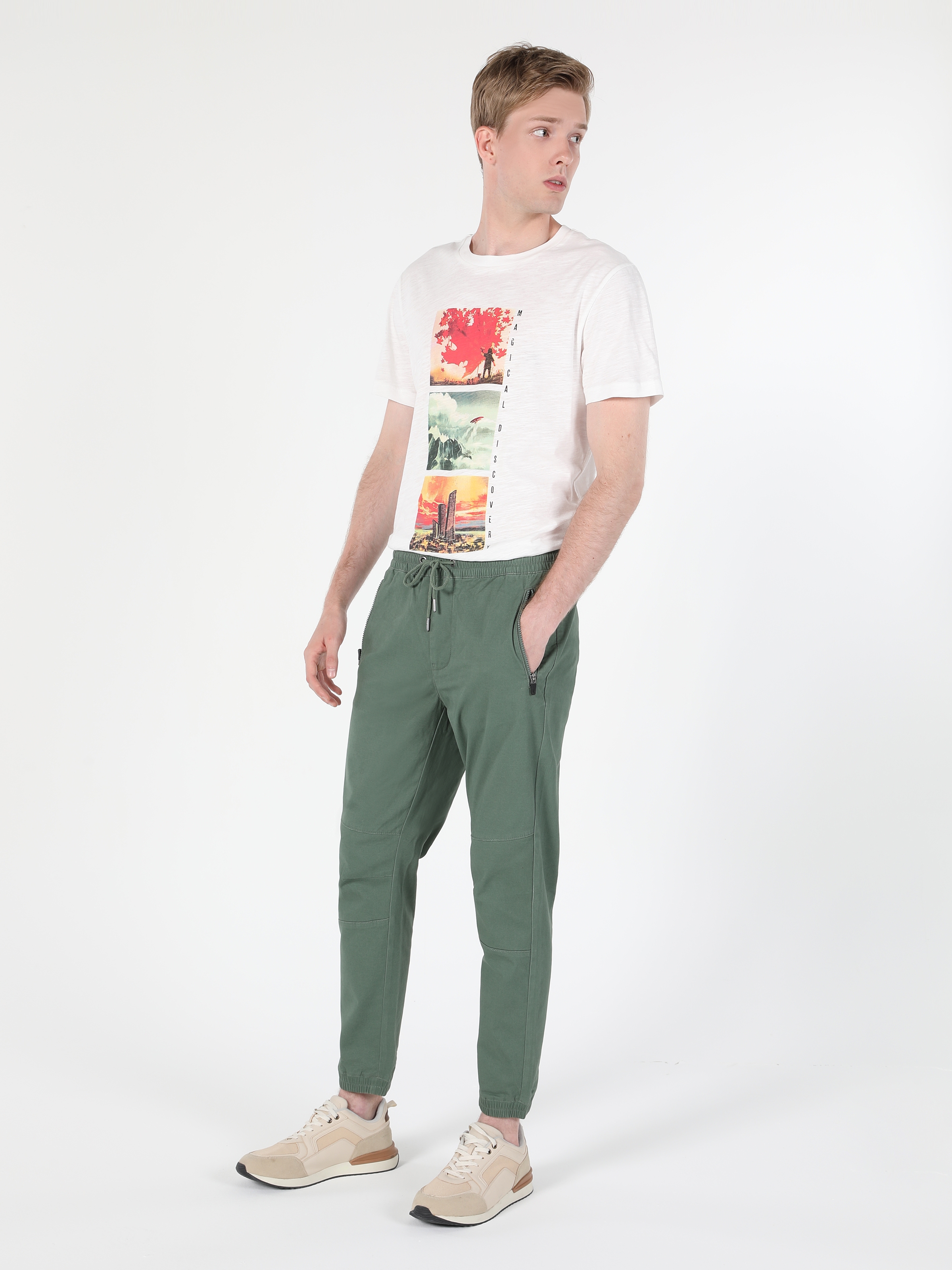 Afișați detalii pentru Pantaloni De Barbati Verde  