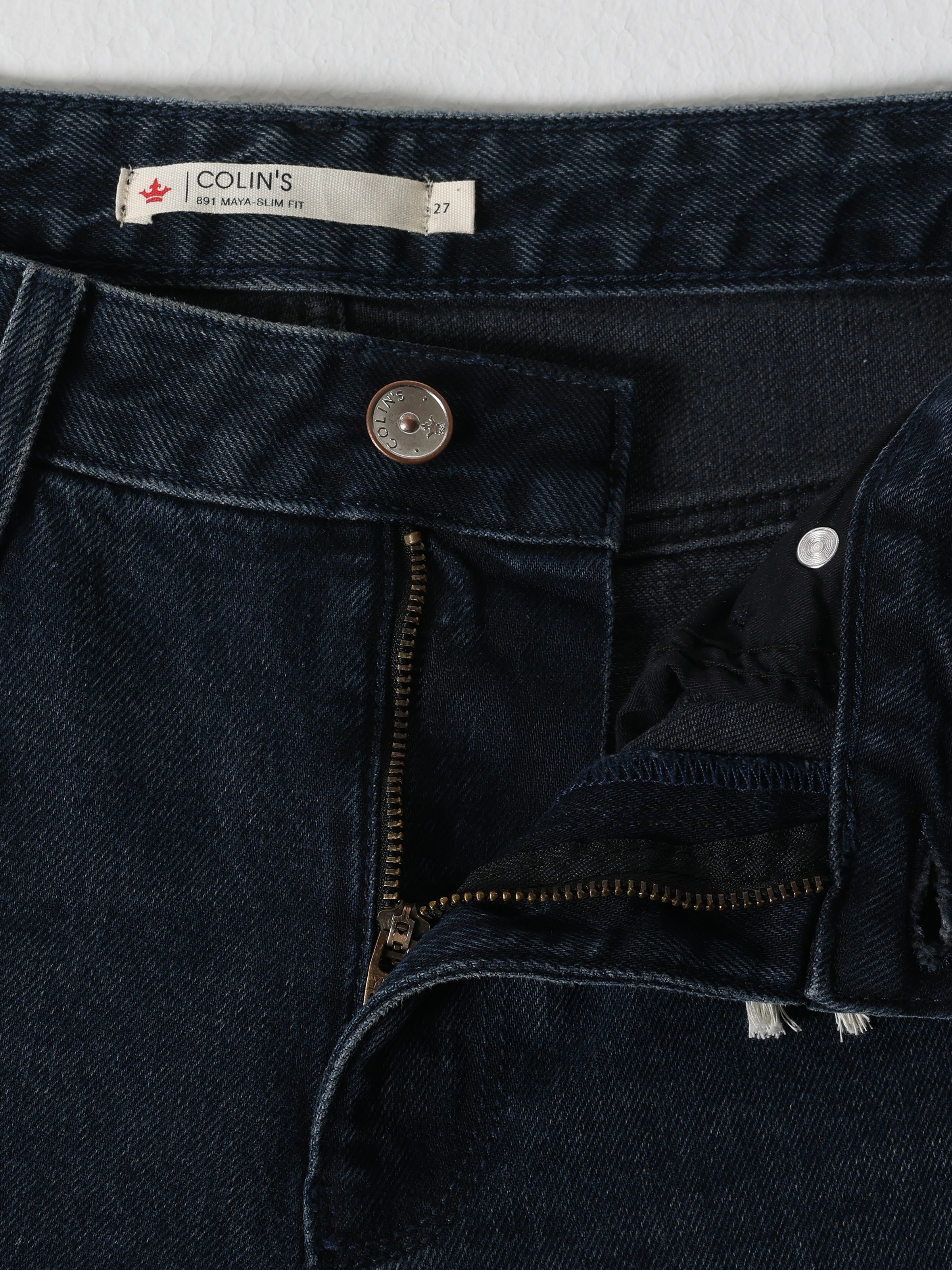 Afișați detalii pentru Pantaloni De Dama Albastru inchis Slim Fit 891 MAYA 