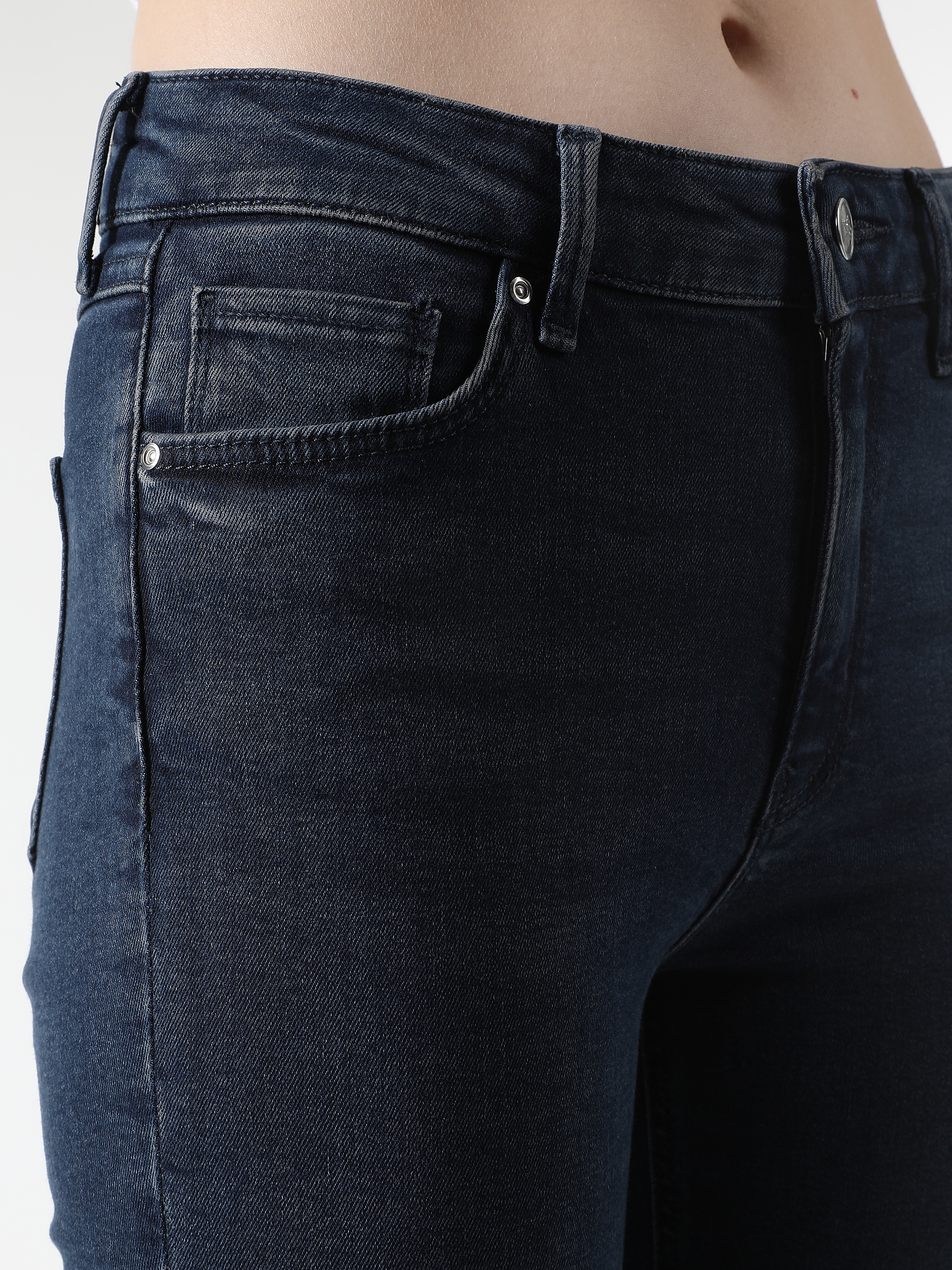 Afișați detalii pentru Pantaloni De Dama Albastru Skinny Fit 759 LARA 