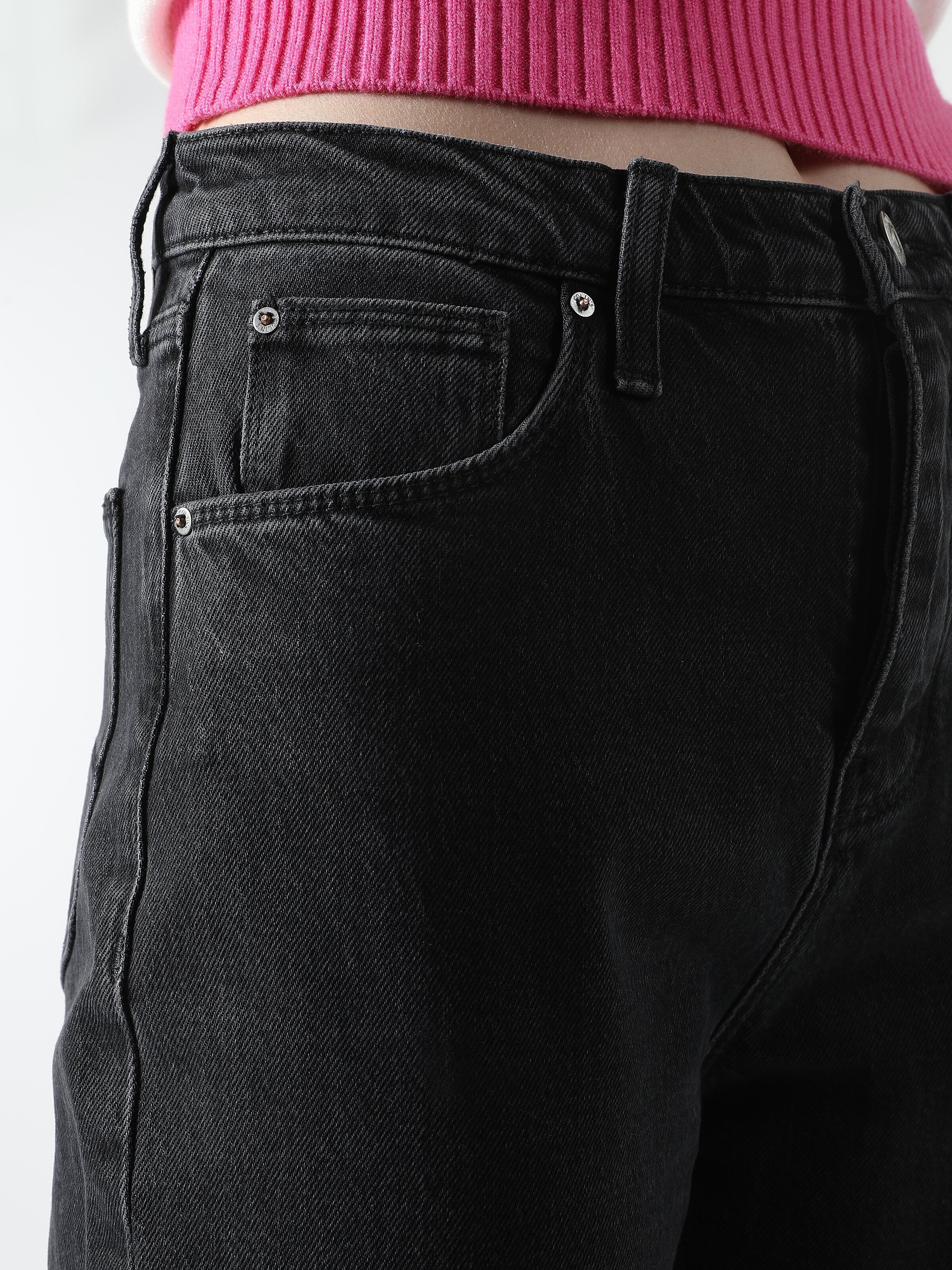 Afișați detalii pentru Pantaloni De Dama Denim Regular Fit  
