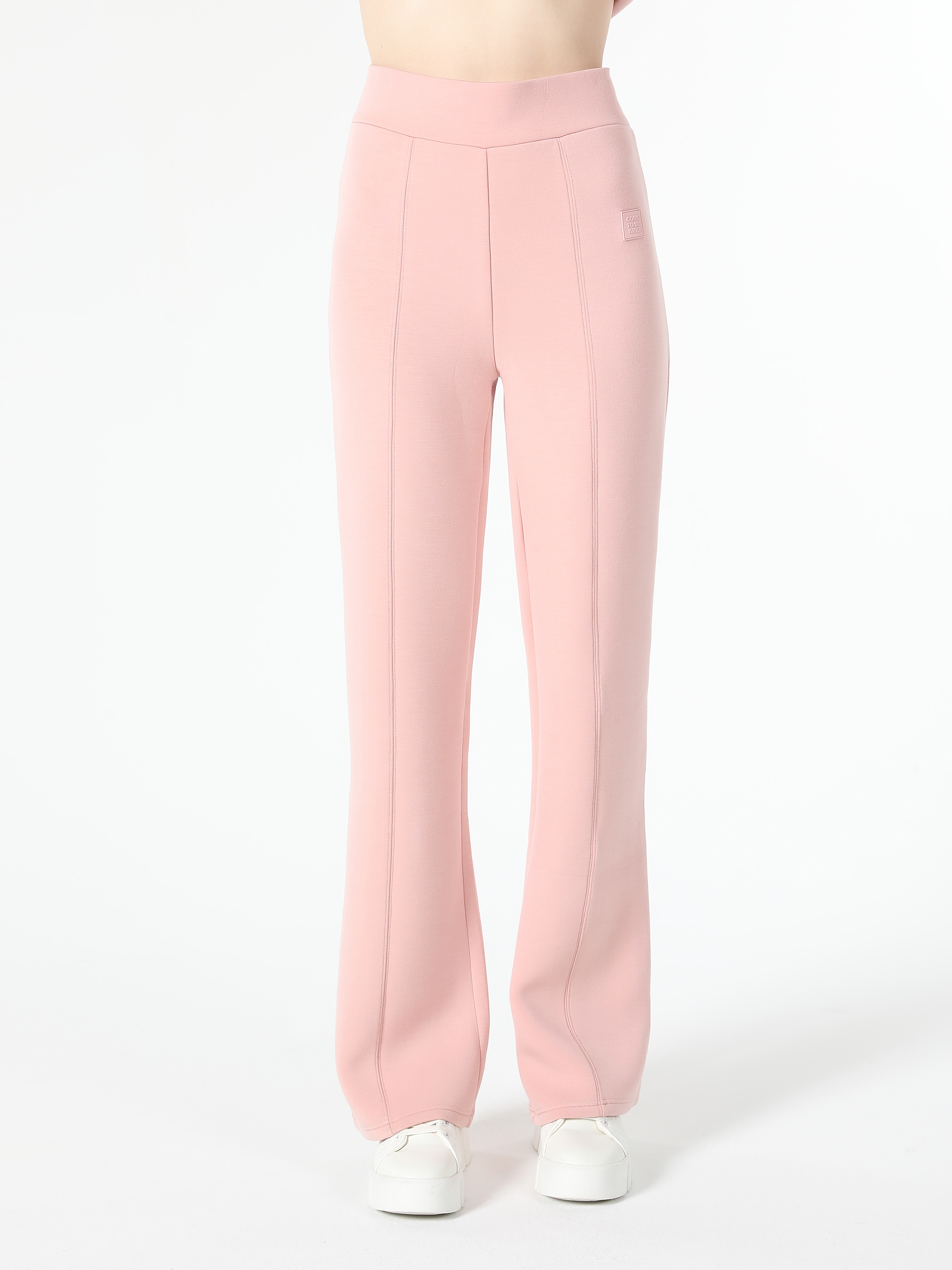 Afișați detalii pentru Pantaloni De Trening De Dama Roz Slim Fit  