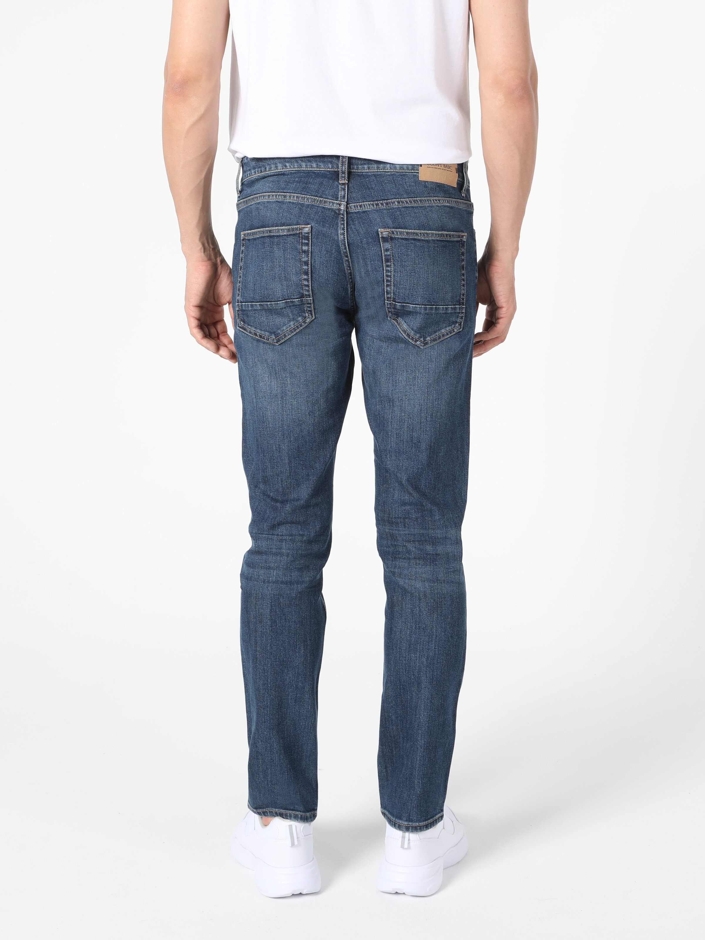 Afișați detalii pentru Pantaloni De Barbati Albastru Slim Fit-Low Rise-Slim Leg 044 Karl