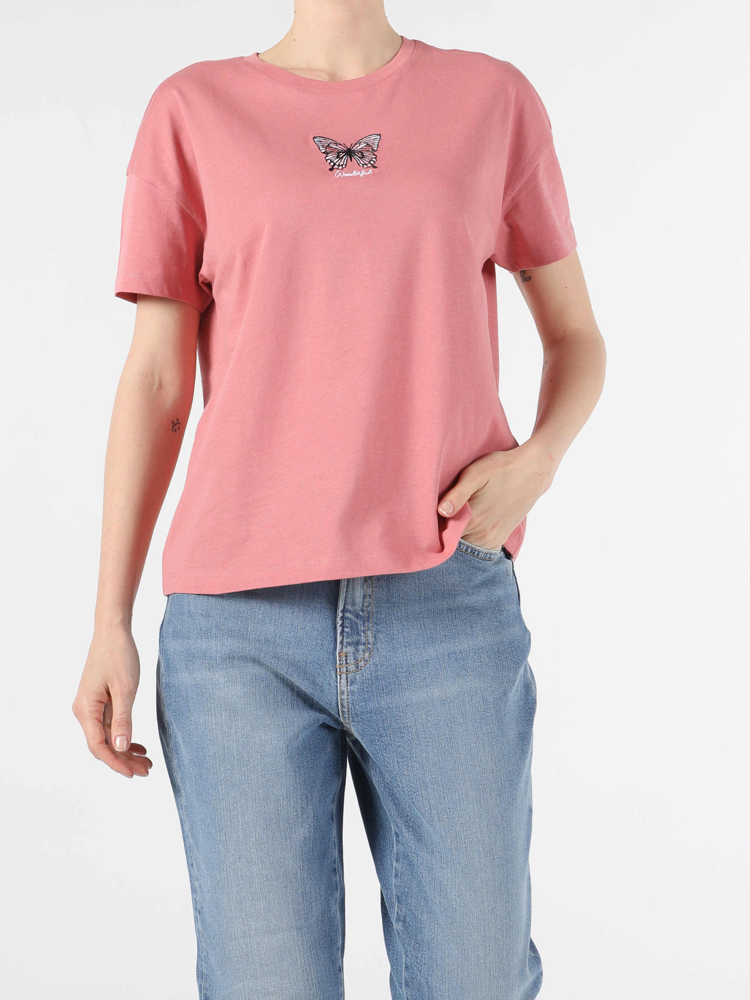 Afișați detalii pentru Roz Femei Tricou Cu Maneca Scurta Regular Fit