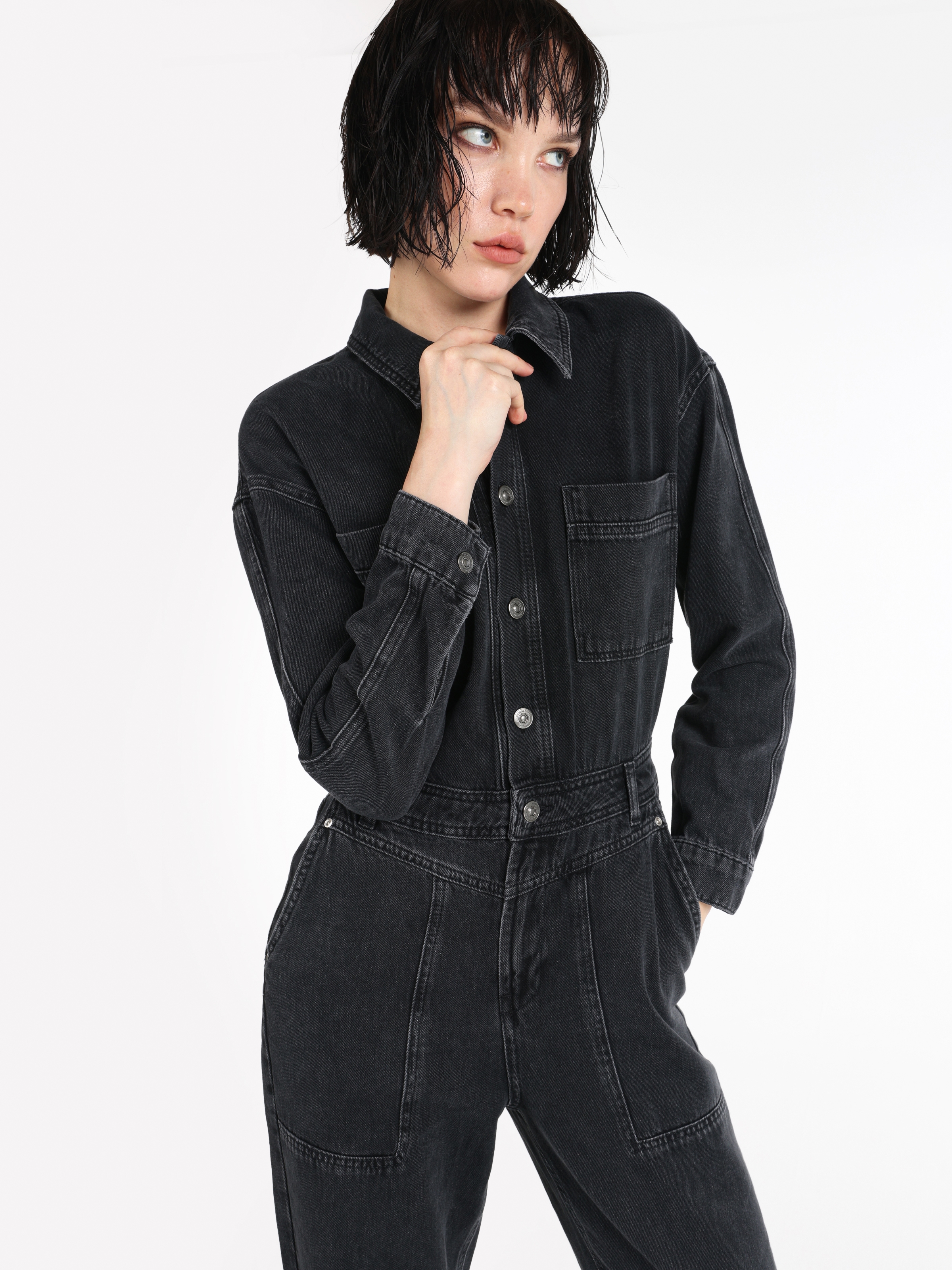 Afișați detalii pentru Global / Total De Dama Denim Regular Fit  CL1066520